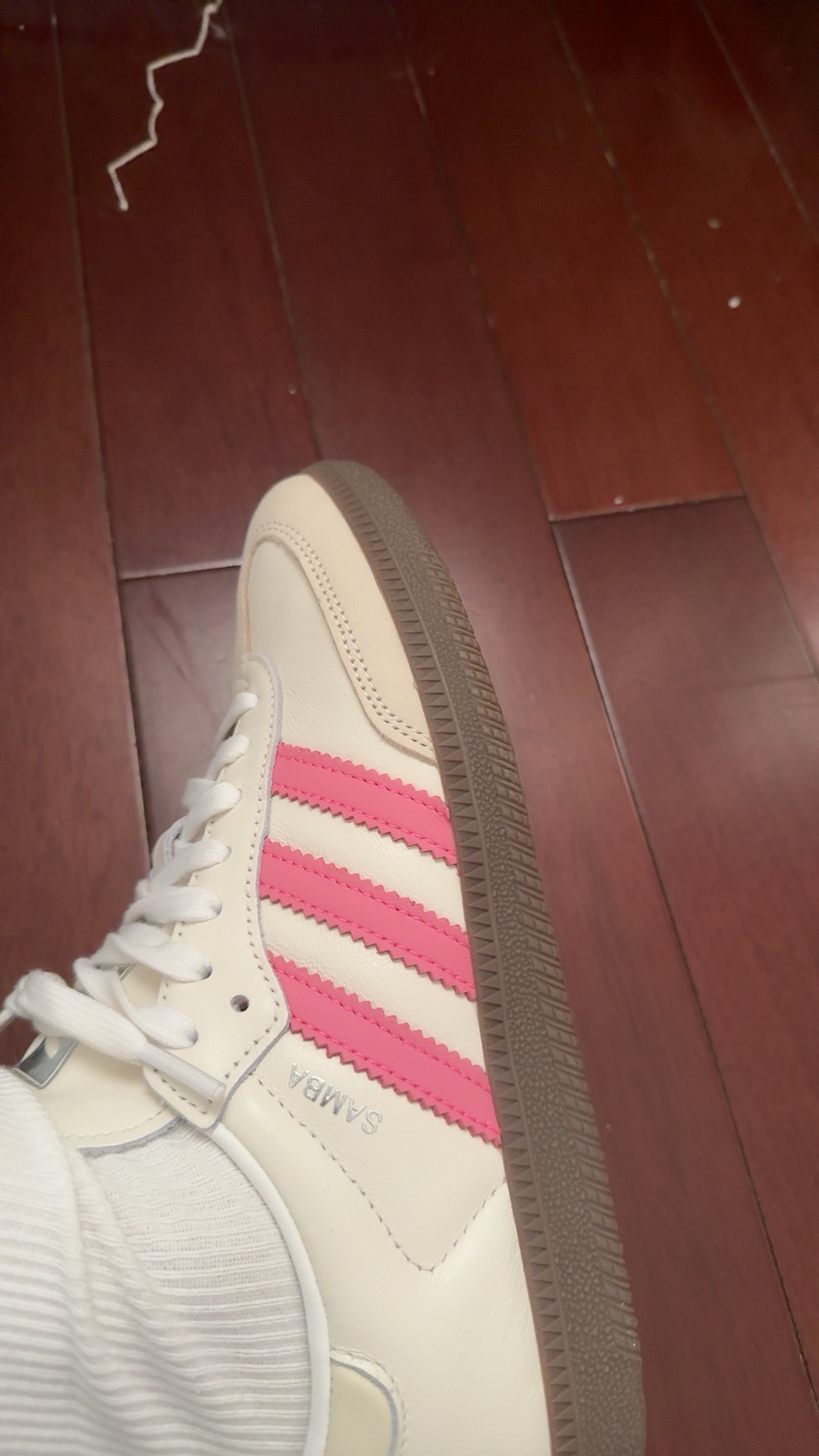 custom review-Adidas Originals SAMBA OG Устойчивые к истиранию Низкие Кроссовки для скейтбординга Женские Бежевый Белый Розовый