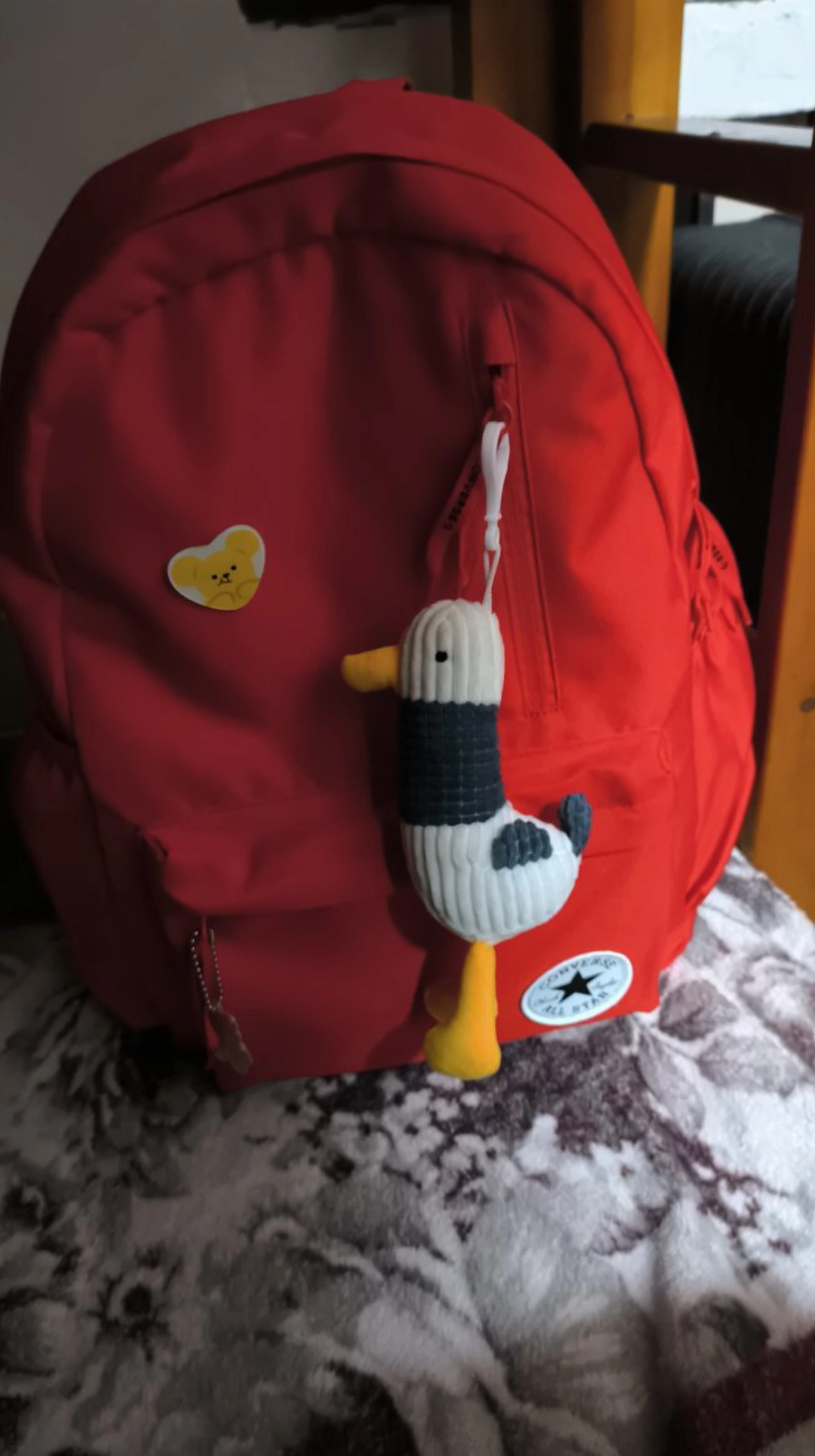 custom review-Converse Polyester Backpack Medium Preppy Red Конверс Полиэстер Рюкзак Средний Преппи Красный