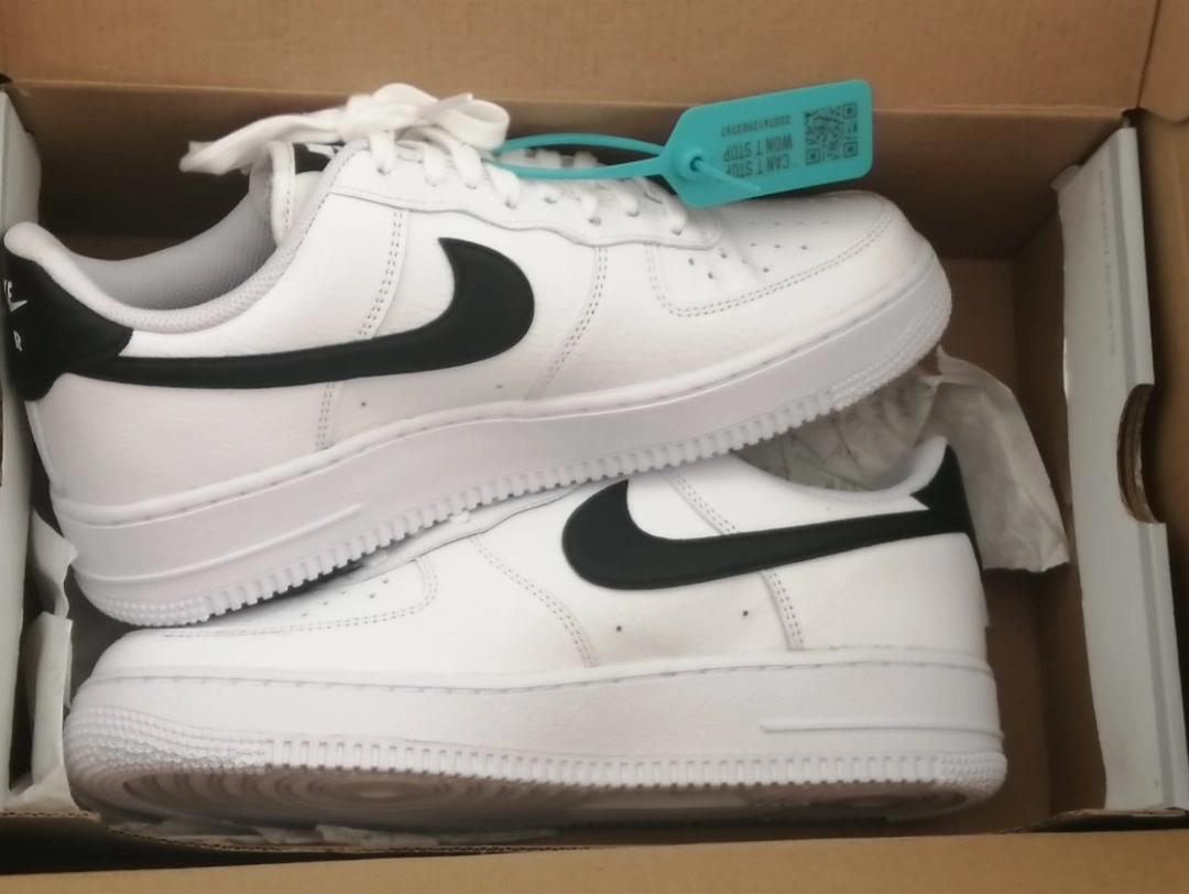 custom review-Nike Air Force 1 Low Топ Скейтборд Кроссовки Женские Белые Черные