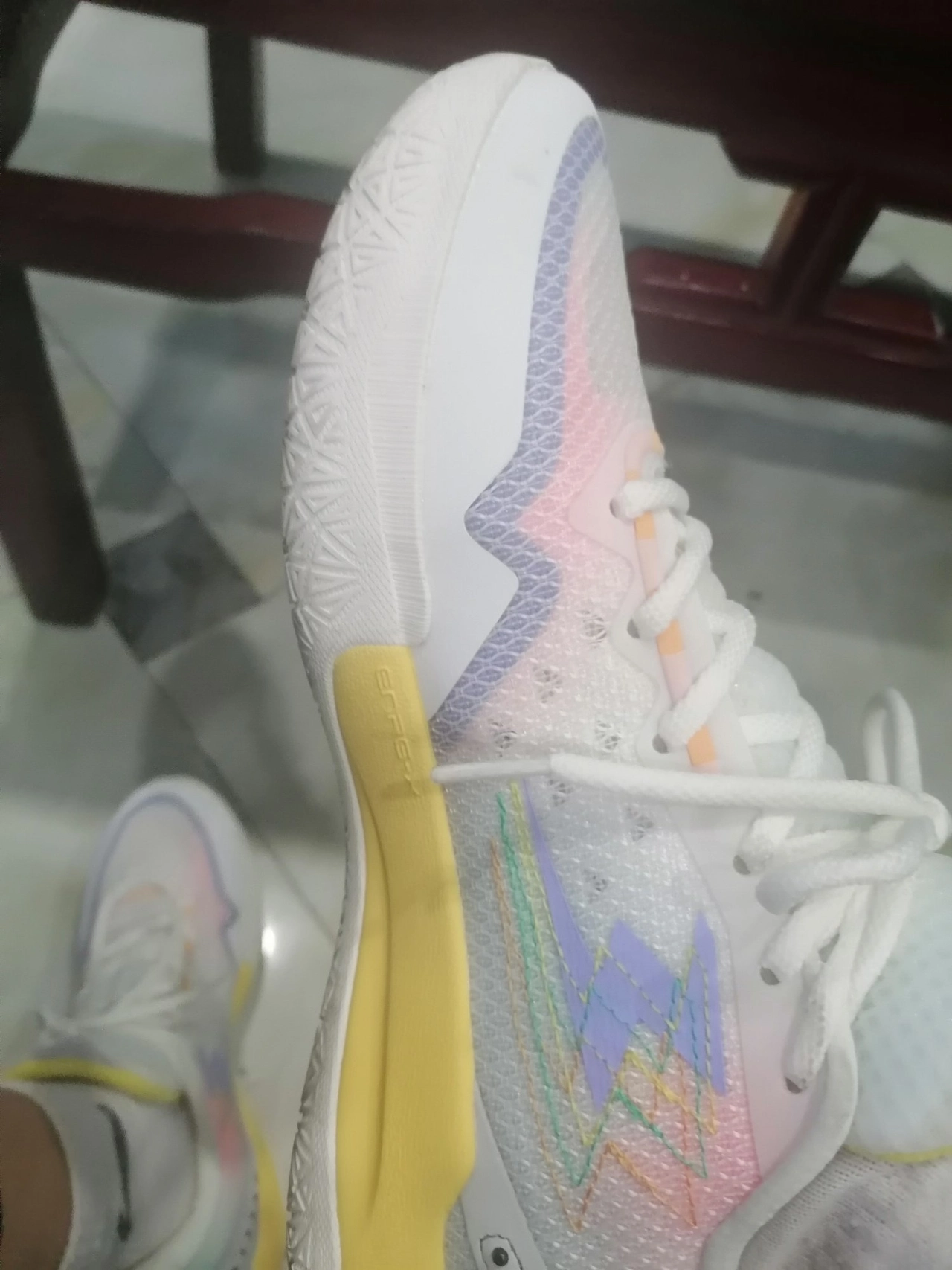 custom review-361° BIG3 5,0 Quick Баскетбольные кроссовки Низкий топ Сырно-желтый Унисекс