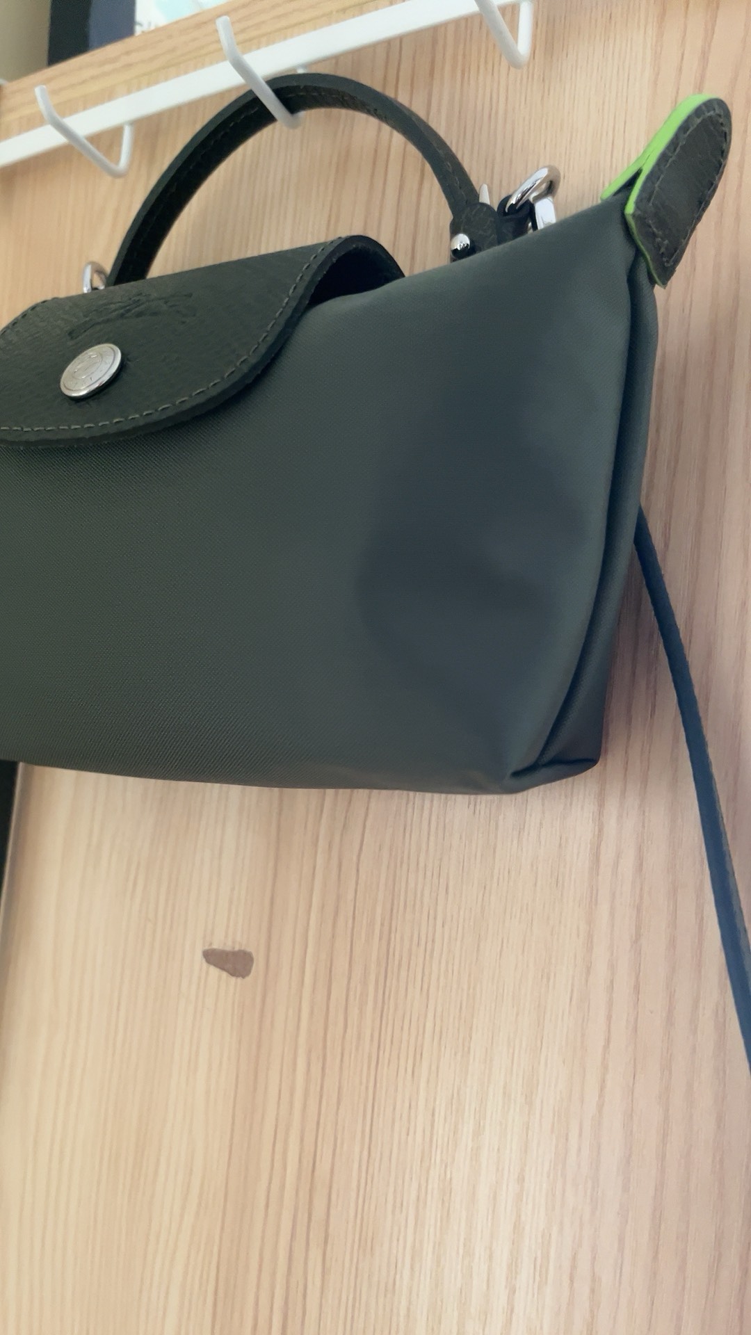 custom review-LONGCHAMP Le Pliage Green Цвет холста Мини Женские Лесной зеленый