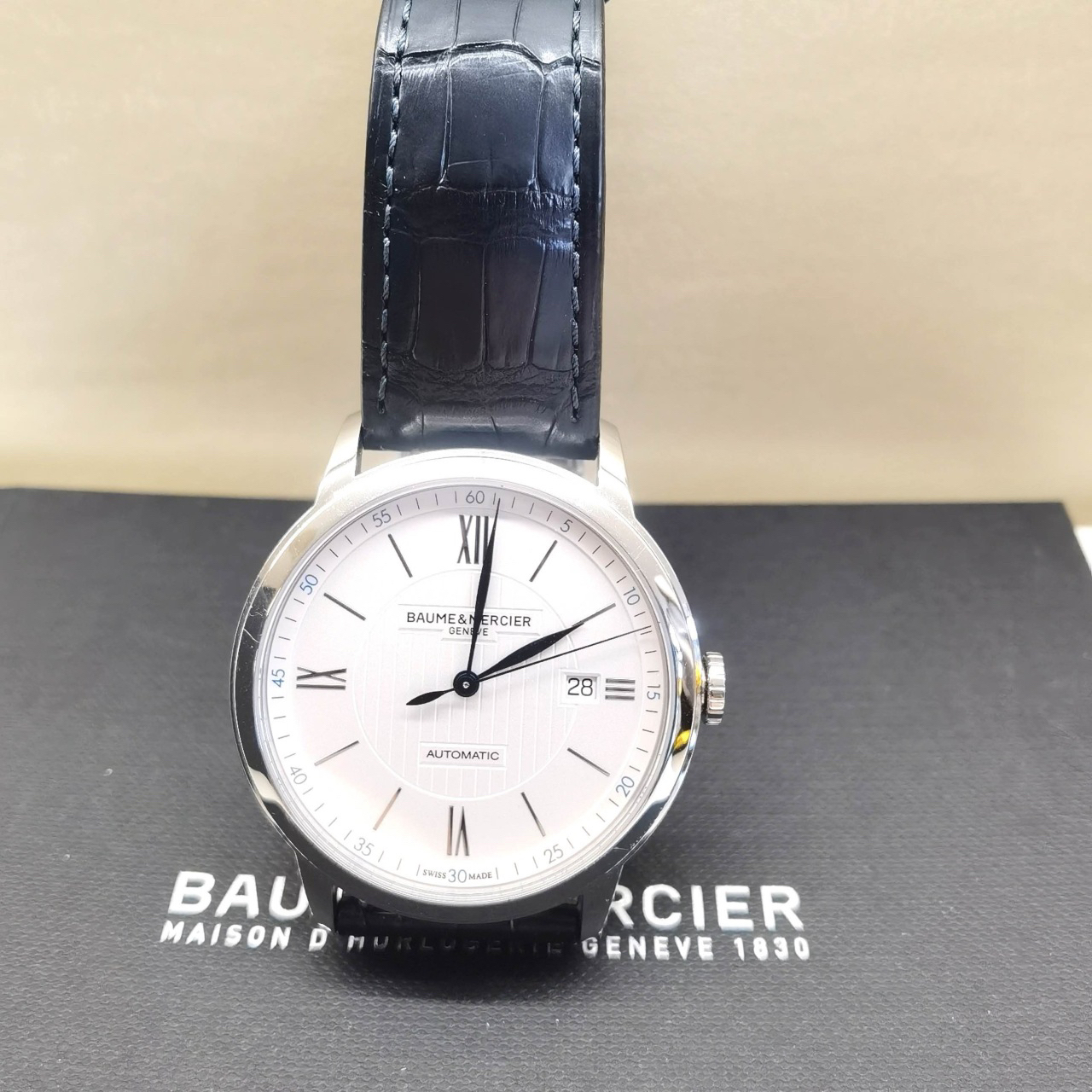 baume & mercier/名士 克莱斯麦系列自动机械 40毫米 男士腕表