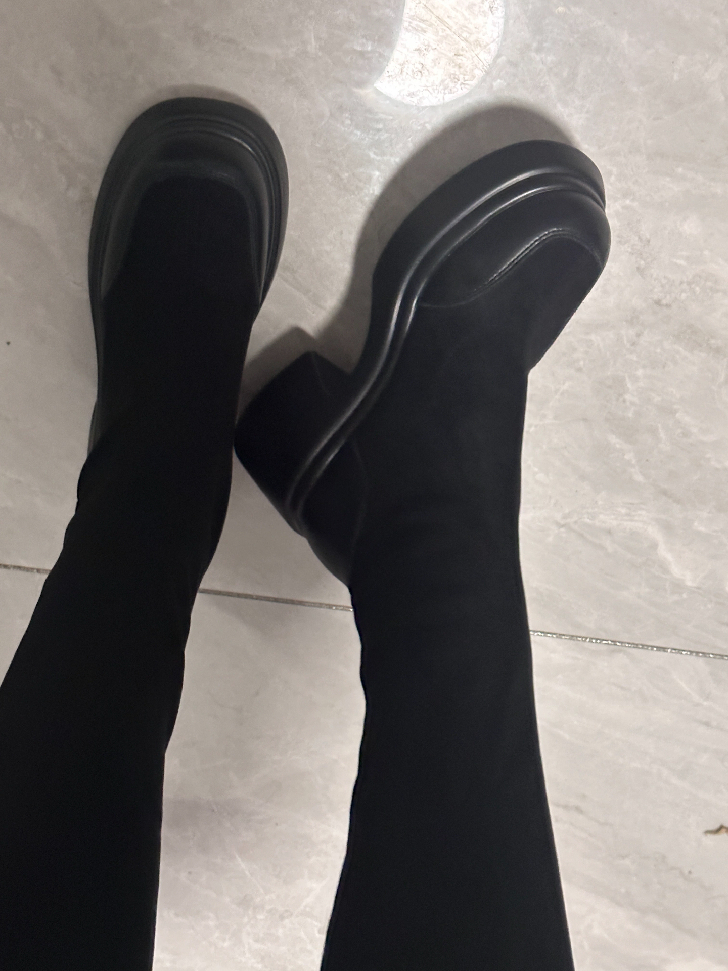 custom review-AGSDON Ботинки выше колена 7 см женские