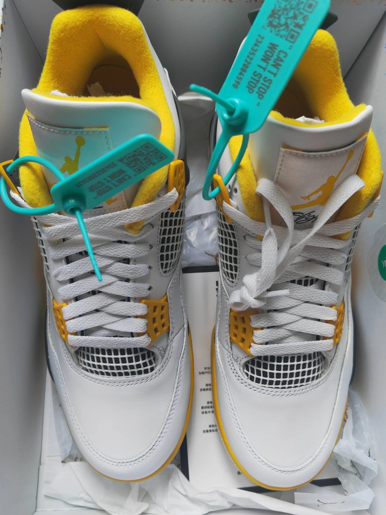 custom review-Jordan 4 Retro Vivid Sulfur Women's