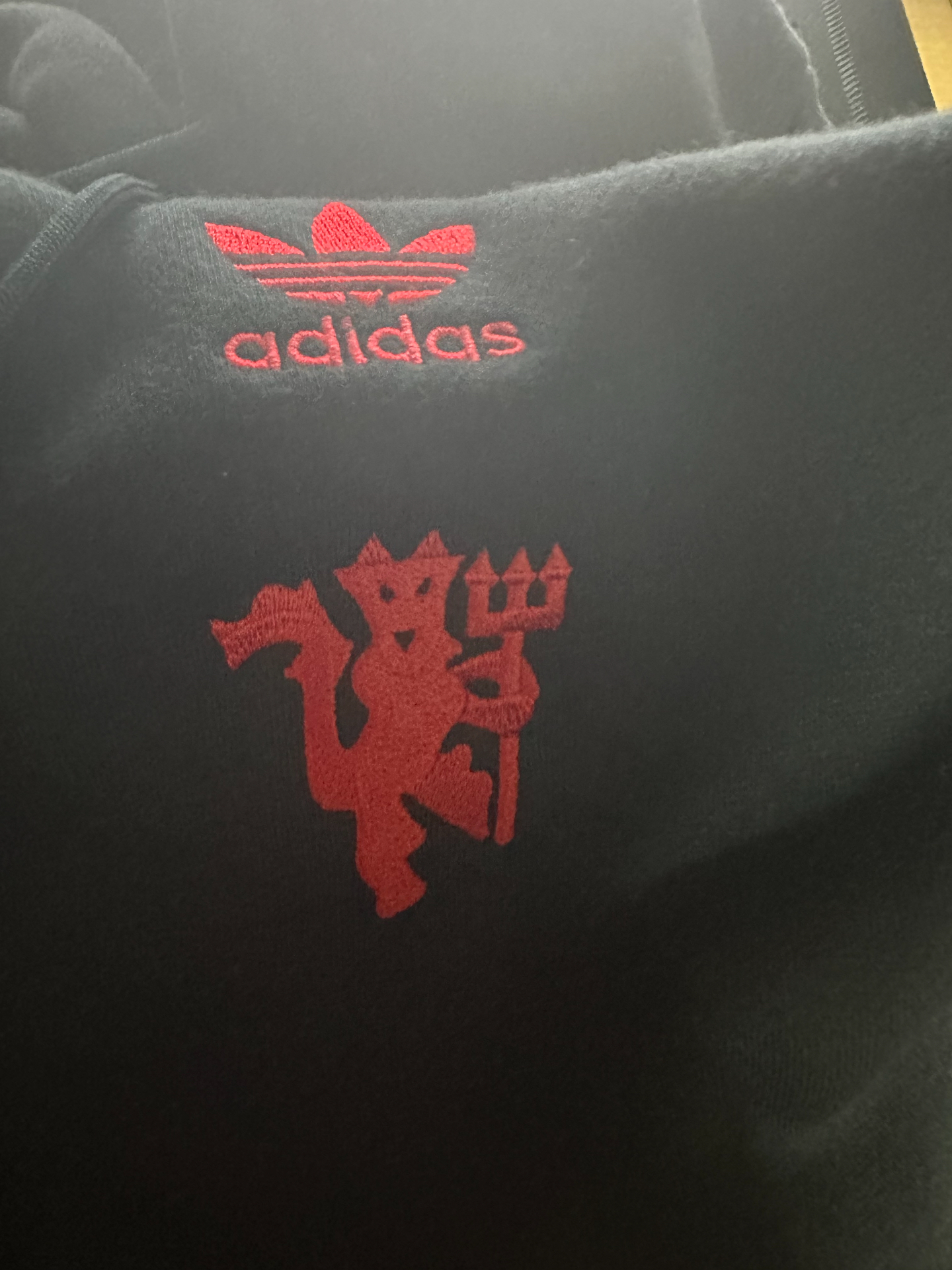 custom review-Adidas Originals Manchester Football UNITED Толстовка Мужская Черная