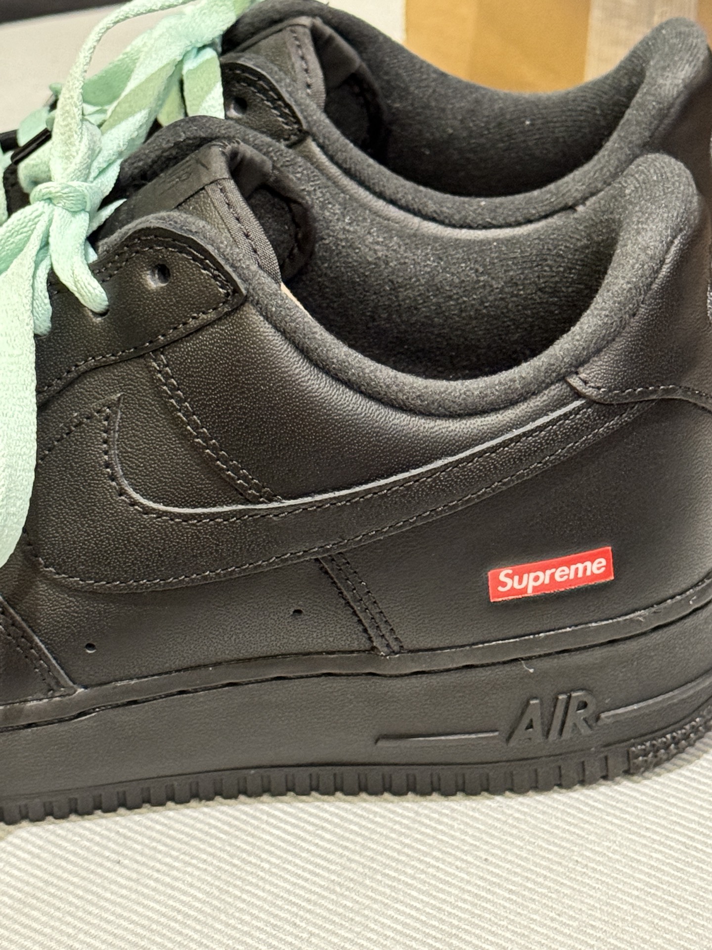 custom review-Supreme x Nike Air Force 1 BOX LOGO Low Скейтборд Кроссовки Унисекс Черный