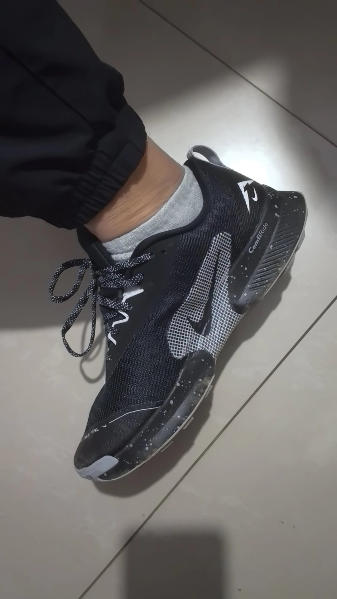 custom review-Nike Juniper Trail 3 Устойчивость к истиранию Покрытие Поддержка Низкие Кроссовки для бега по пересеченной местности Мужские Черный Серый