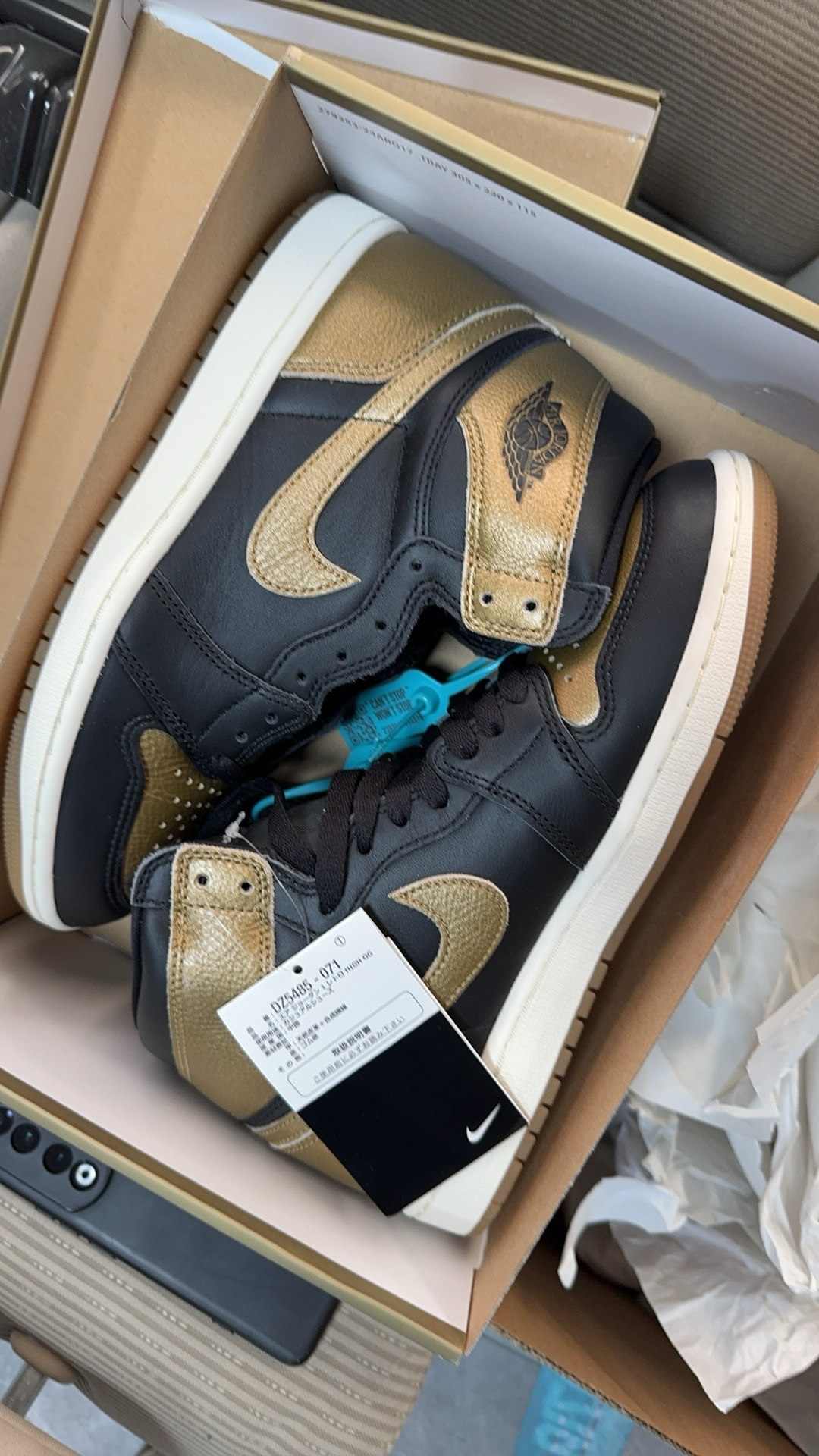 custom review-Jordan Air Jordan 1 High OG 'Металлик Золотой' High Топ Винтажные баскетбольные кроссовки Унисекс Черный Золотой