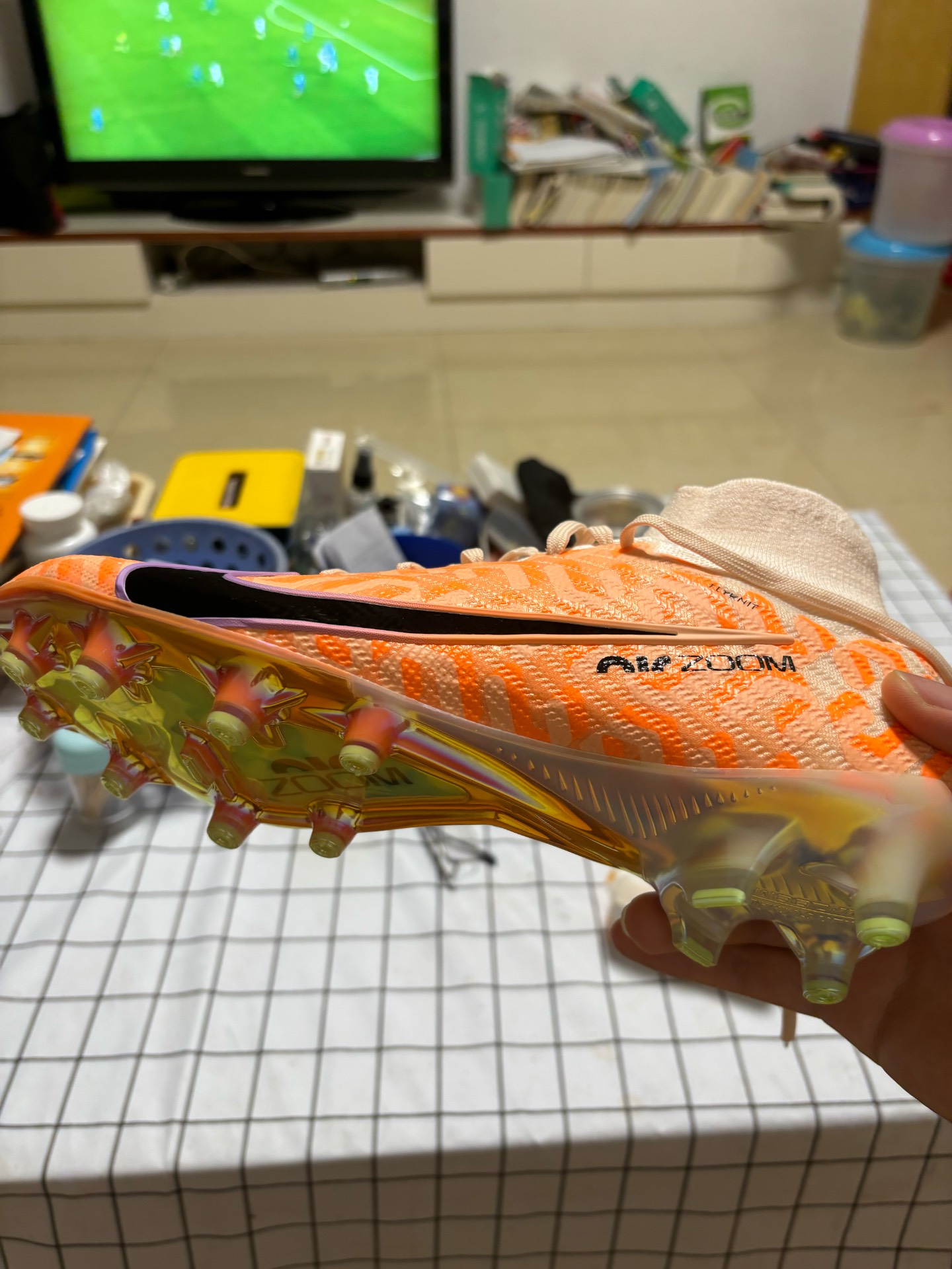 custom review-Nike Mercurial Superfly 9 AG Искусственная трава Искусственный шипы Футбольные бутсы Мужской Апельсин