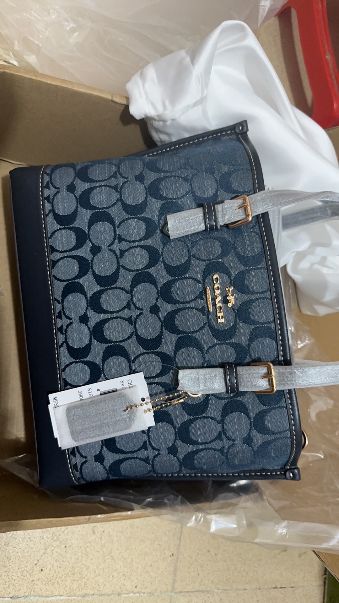 mollie25单肩手提购物袋女包 香布雷小号