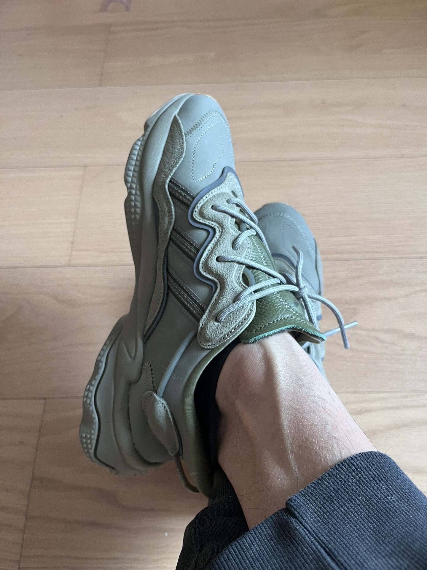 custom review-Adidas Originals Ozweego Trace Cargo Low Топ Повседневная обувь Унисекс Оливково-зеленый