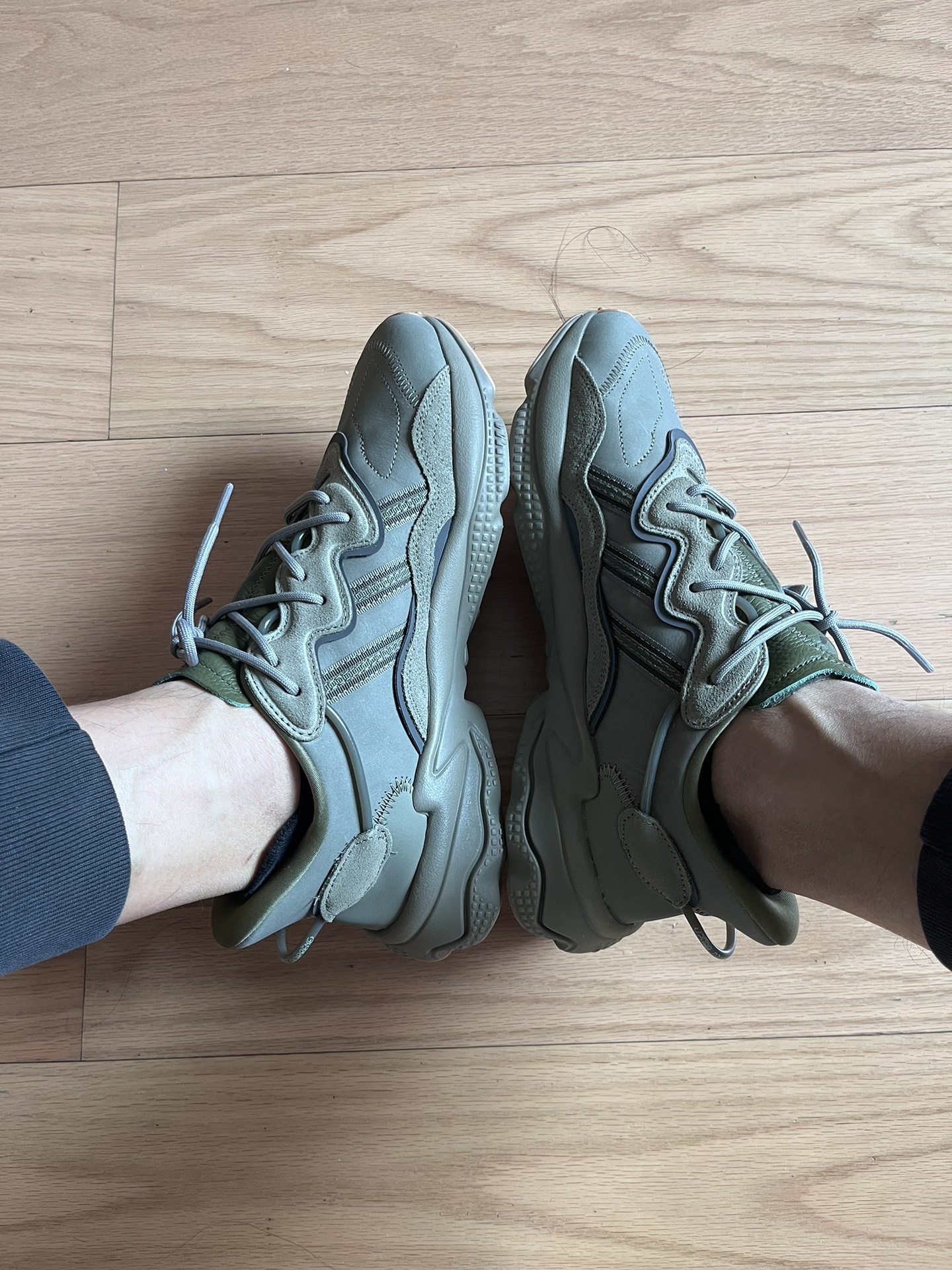 custom review-Adidas Originals Ozweego Trace Cargo Low Топ Повседневная обувь Унисекс Оливково-зеленый