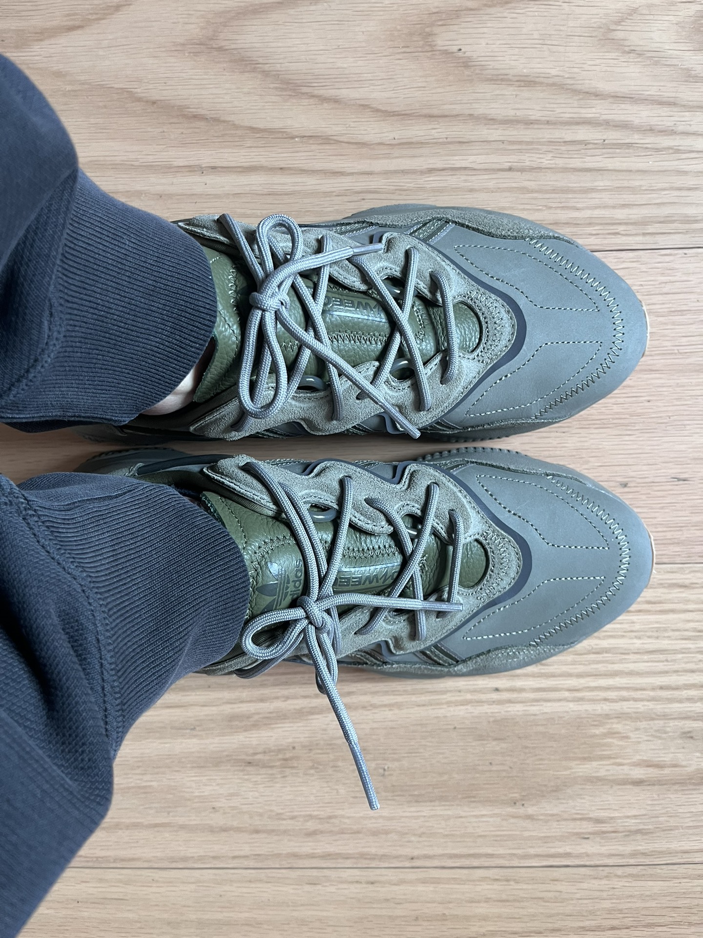 custom review-Adidas Originals Ozweego Trace Cargo Low Топ Повседневная обувь Унисекс Оливково-зеленый