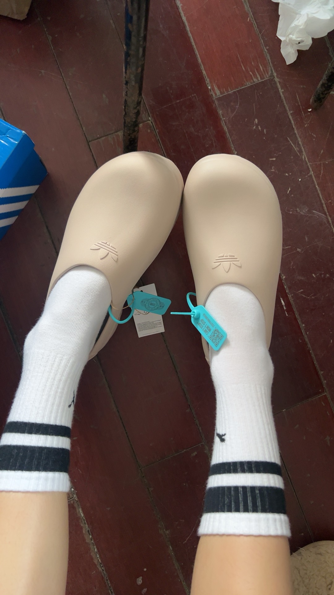 custom review-Adidas Originals AdiFOM Stan Smith Mule Резиновая подошва Домашние тапочки Женские Цвет песчаной умбры
