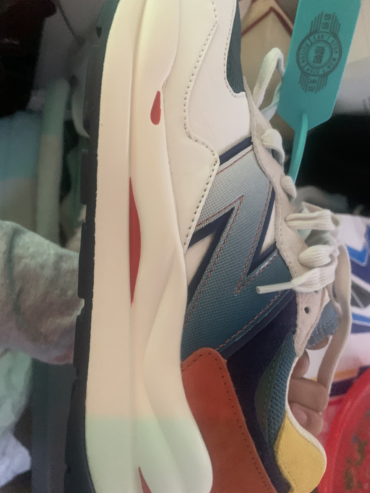 custom review-New Balance NB 5740 Low Топ Casual Унисекс Белый Зеленый Оранжевый