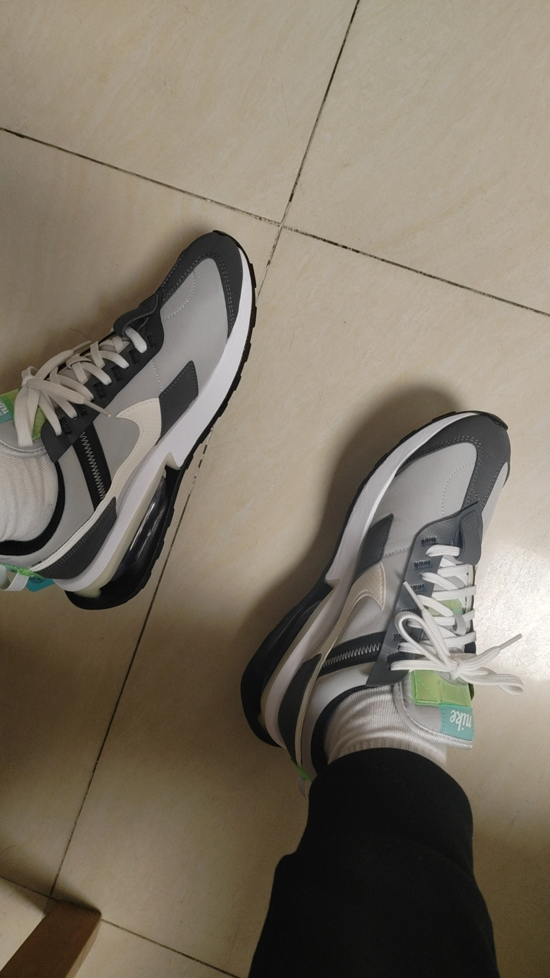 custom review-Nike Air Max Pre Day Low Топ Air Cushion Повседневные Беговые Кроссовки Мужские Серые