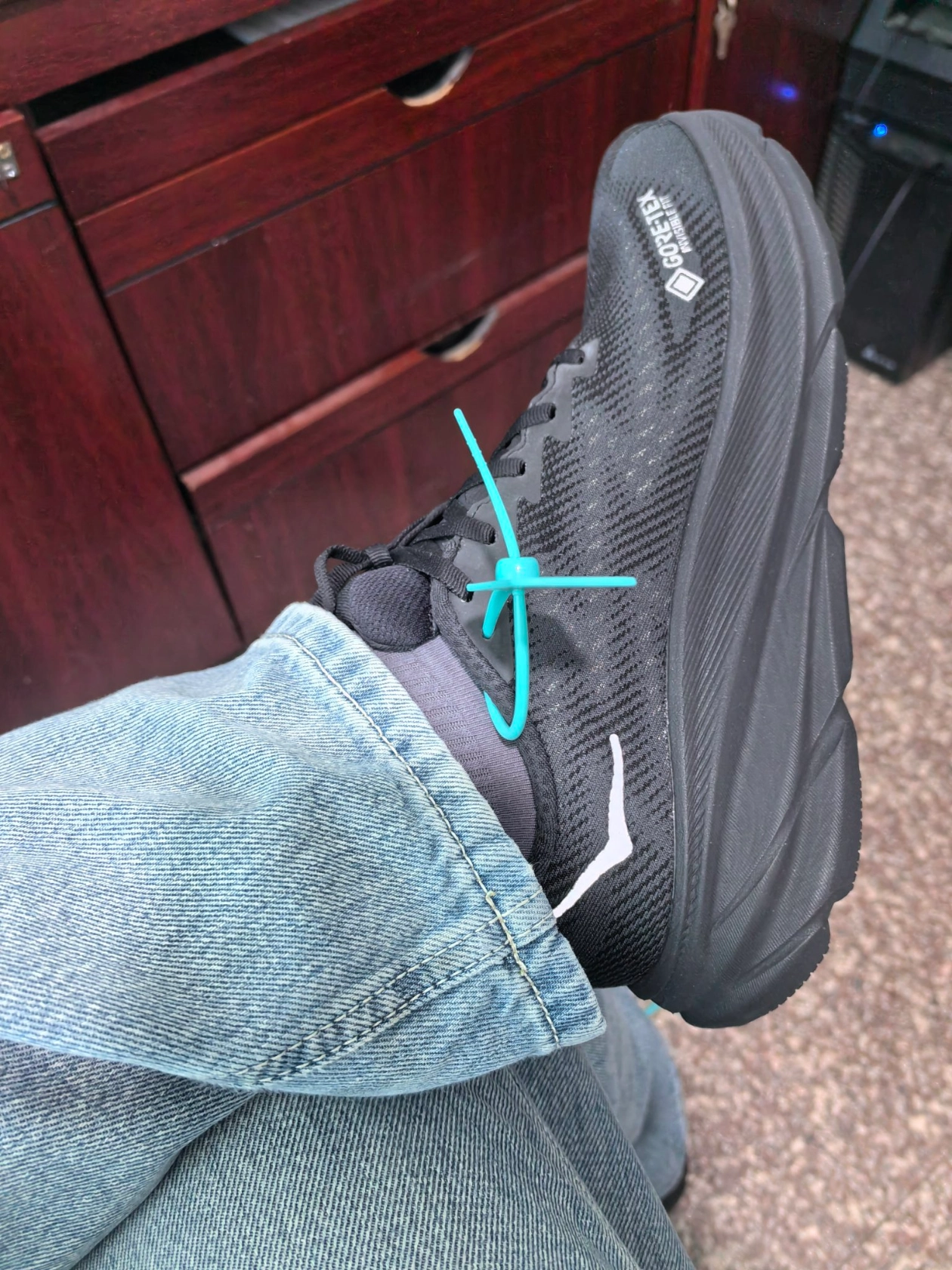 custom review-HOKA ONE ONE Clifton 9 Износостойкий и Водонепроницаемый Низкий Топ Беговые кроссовки Мужской Черный