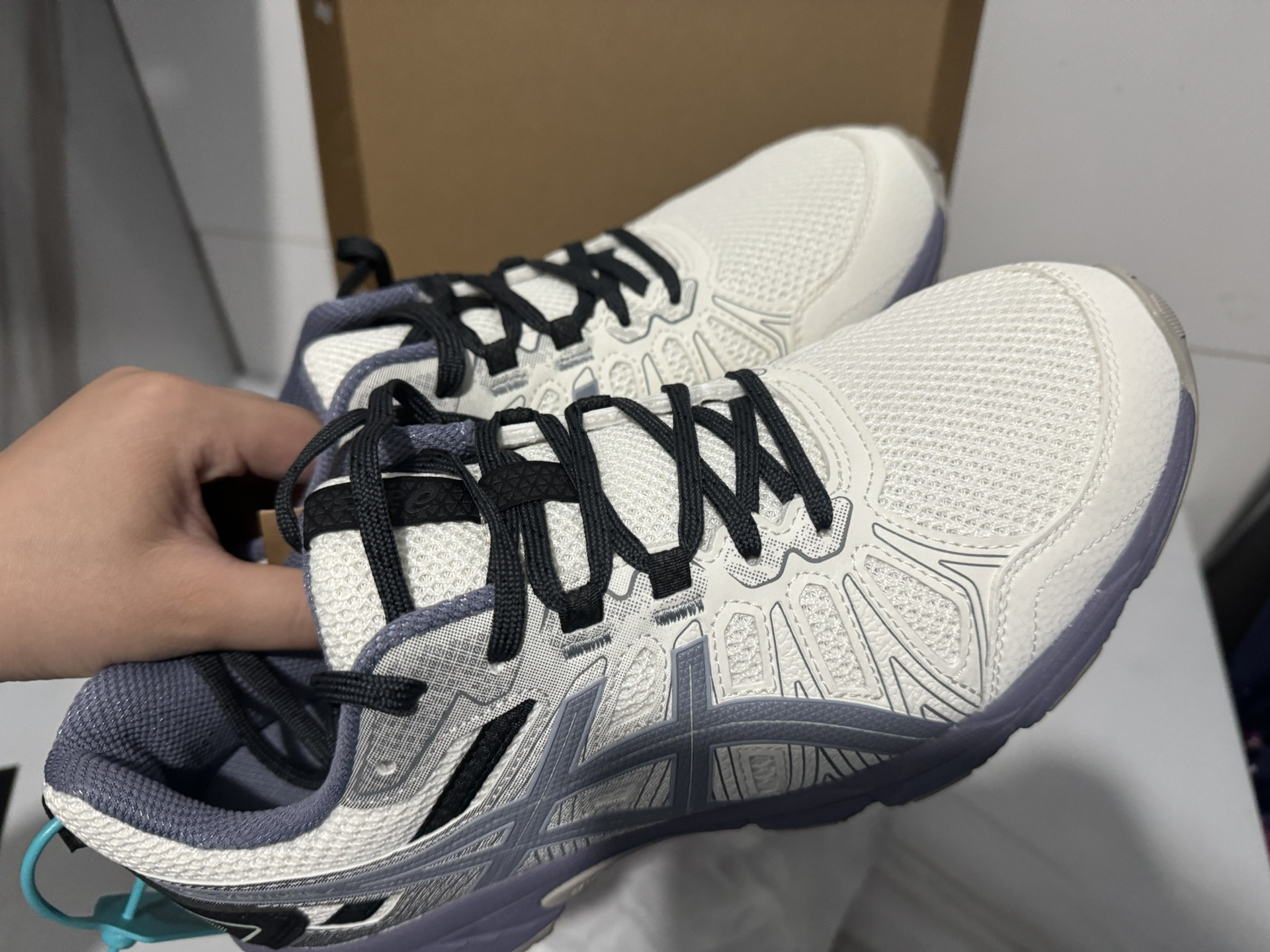 custom review-ASICS Гель Venture 7 Устойчивый к истиранию Дышащий Низкий Топ Повседневная Обувь для Трейл-Бега Мужская Белый Синий