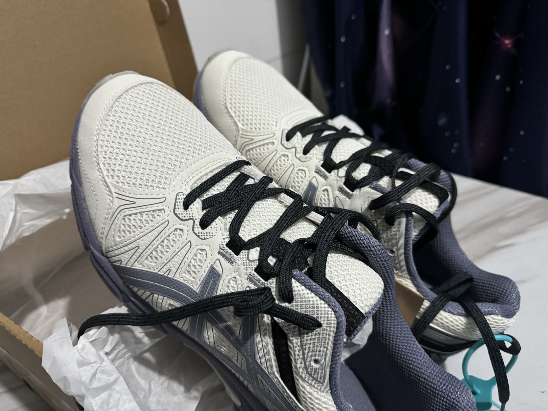 custom review-ASICS Гель Venture 7 Устойчивый к истиранию Дышащий Низкий Топ Повседневная Обувь для Трейл-Бега Мужская Белый Синий