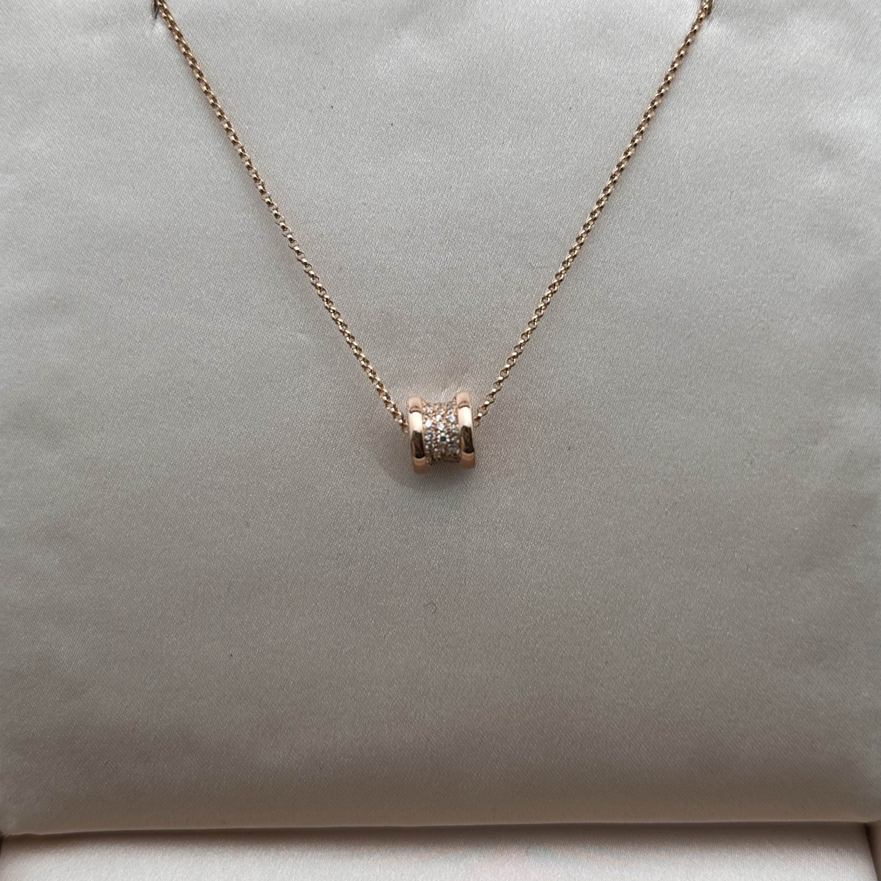 宝格丽小蛮腰满钻项链