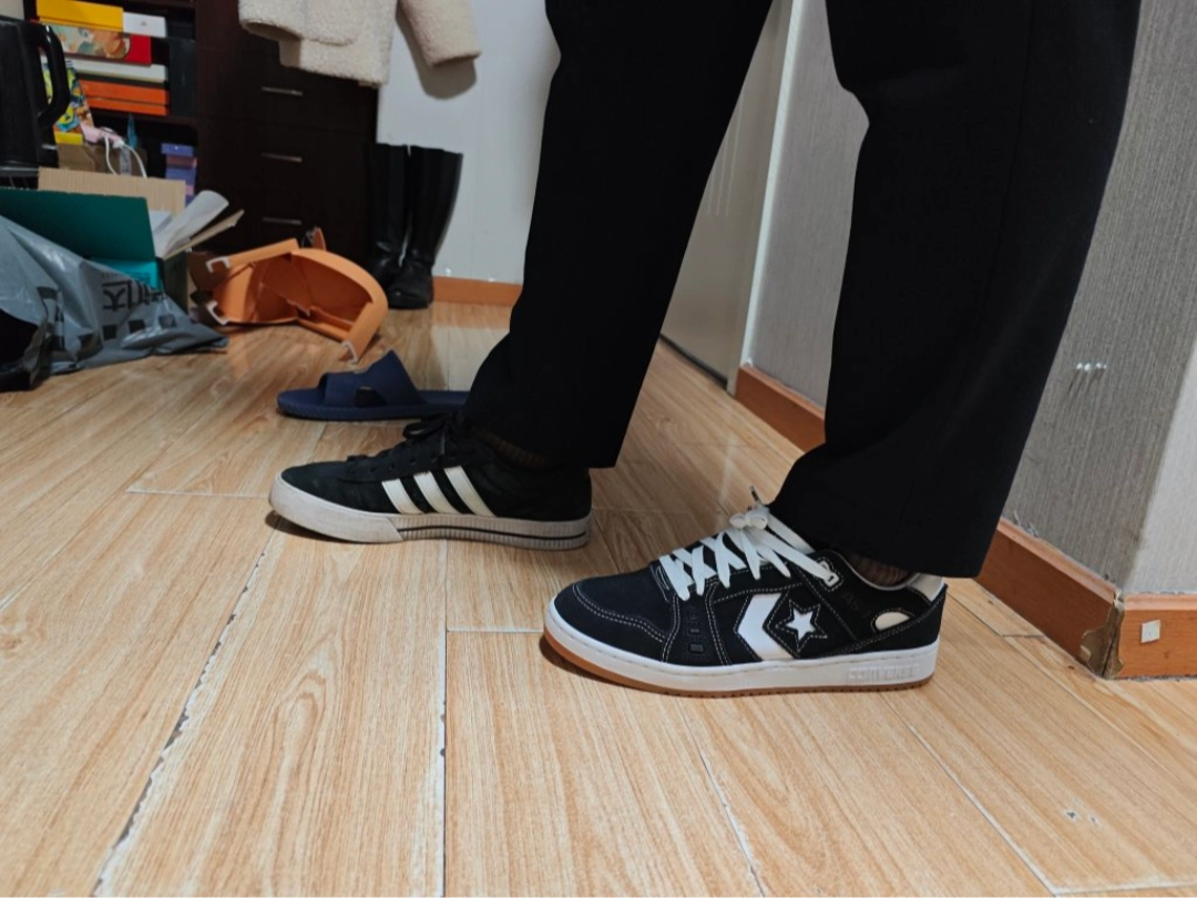 custom review-Конверс AS 1 Pro Амортизация Износостойкий Низкий Топ Скейтборд Кроссовки Унисекс Черный Белый