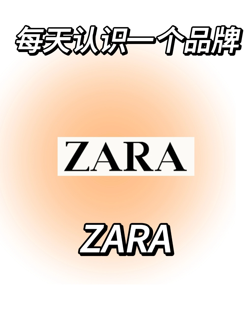 每天认识一个品牌:zara