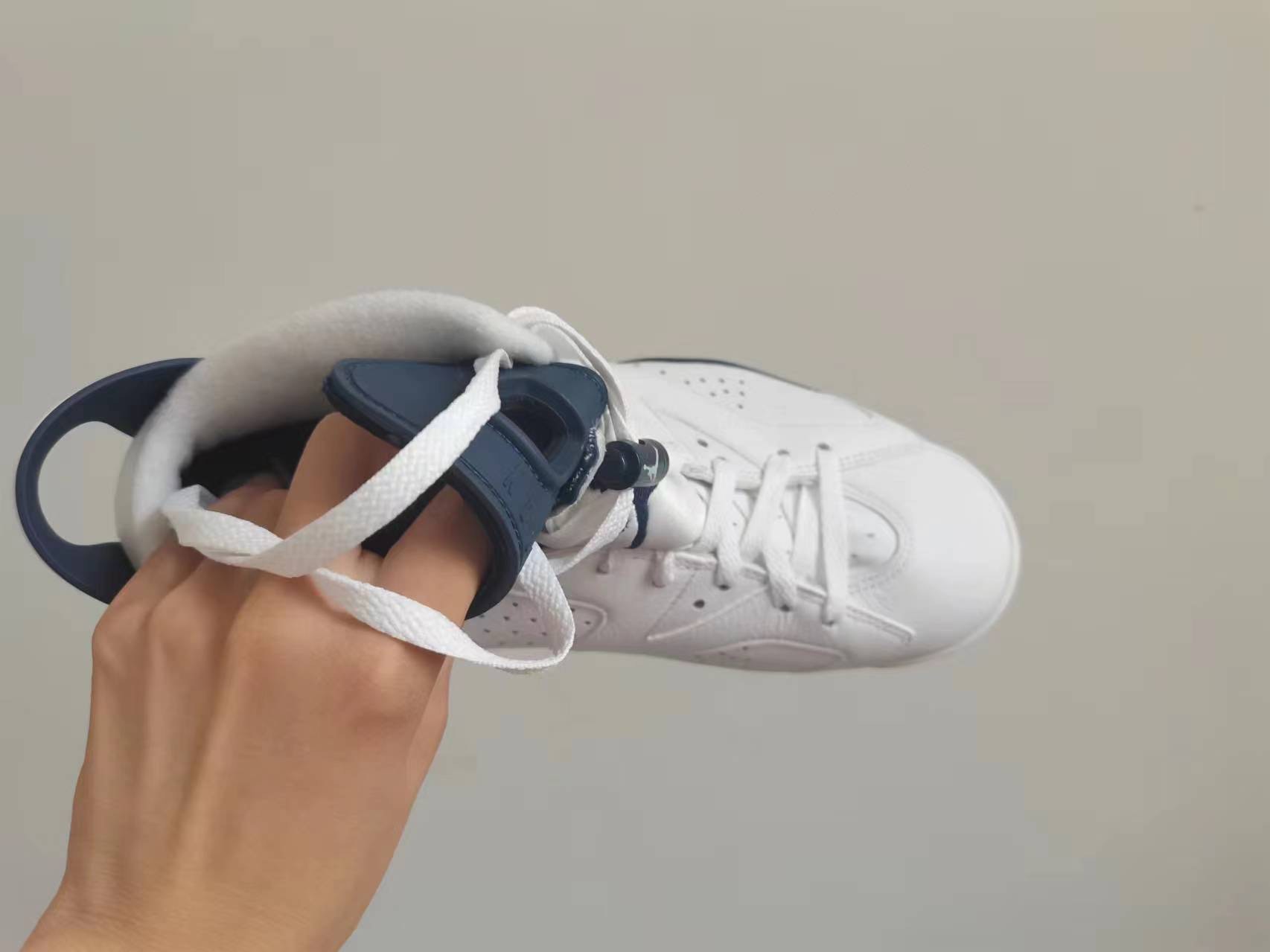 custom review-Jordan Air Jordan 6 Retro 'Midnight Blue' High Top Винтажные баскетбольные кроссовки Унисекс Белый Синий Midnight Blue