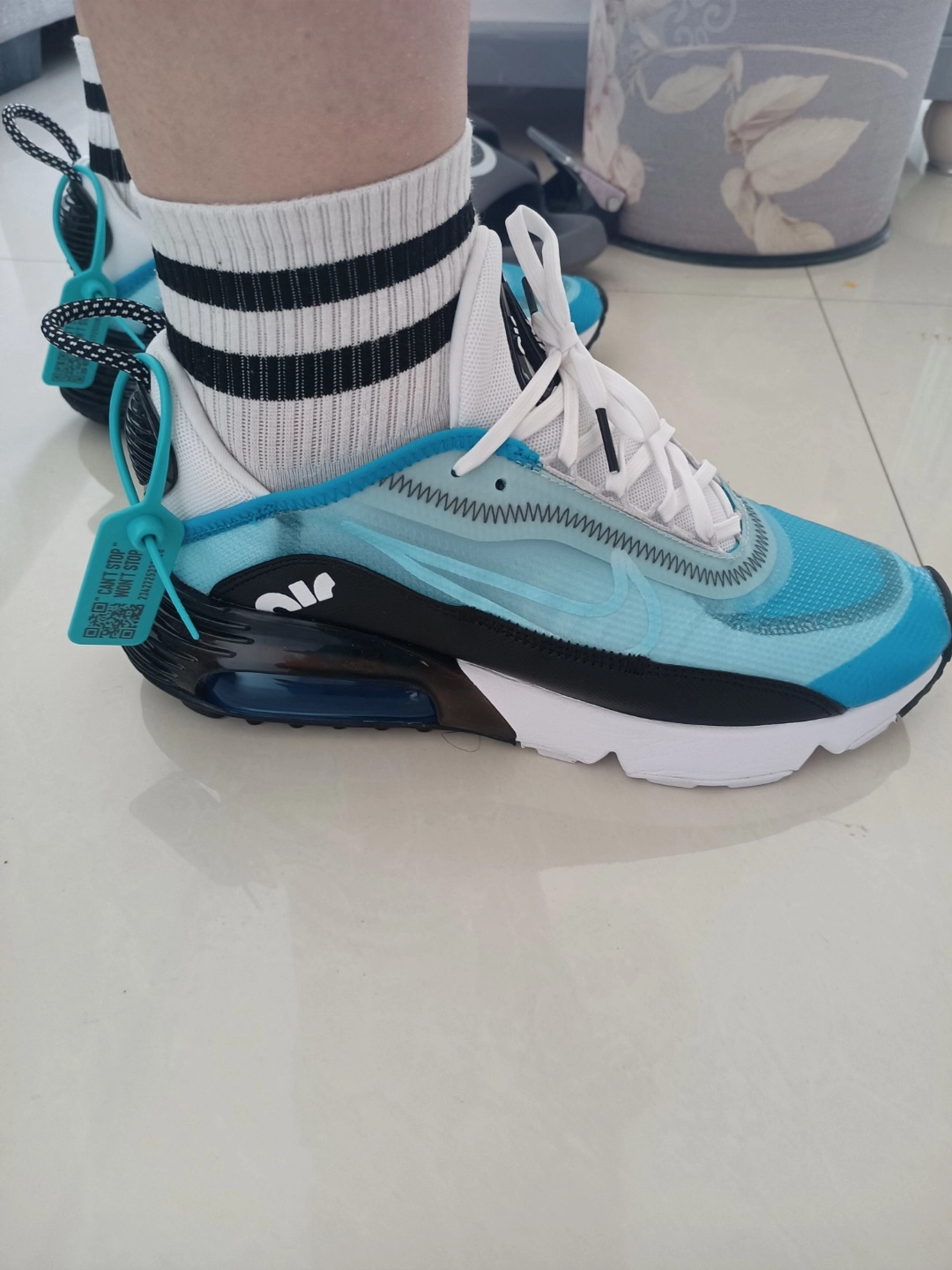 custom review-Nike Air Max 2090 Low Топ Повседневные Беговые Кроссовки Мужские Белые Синие