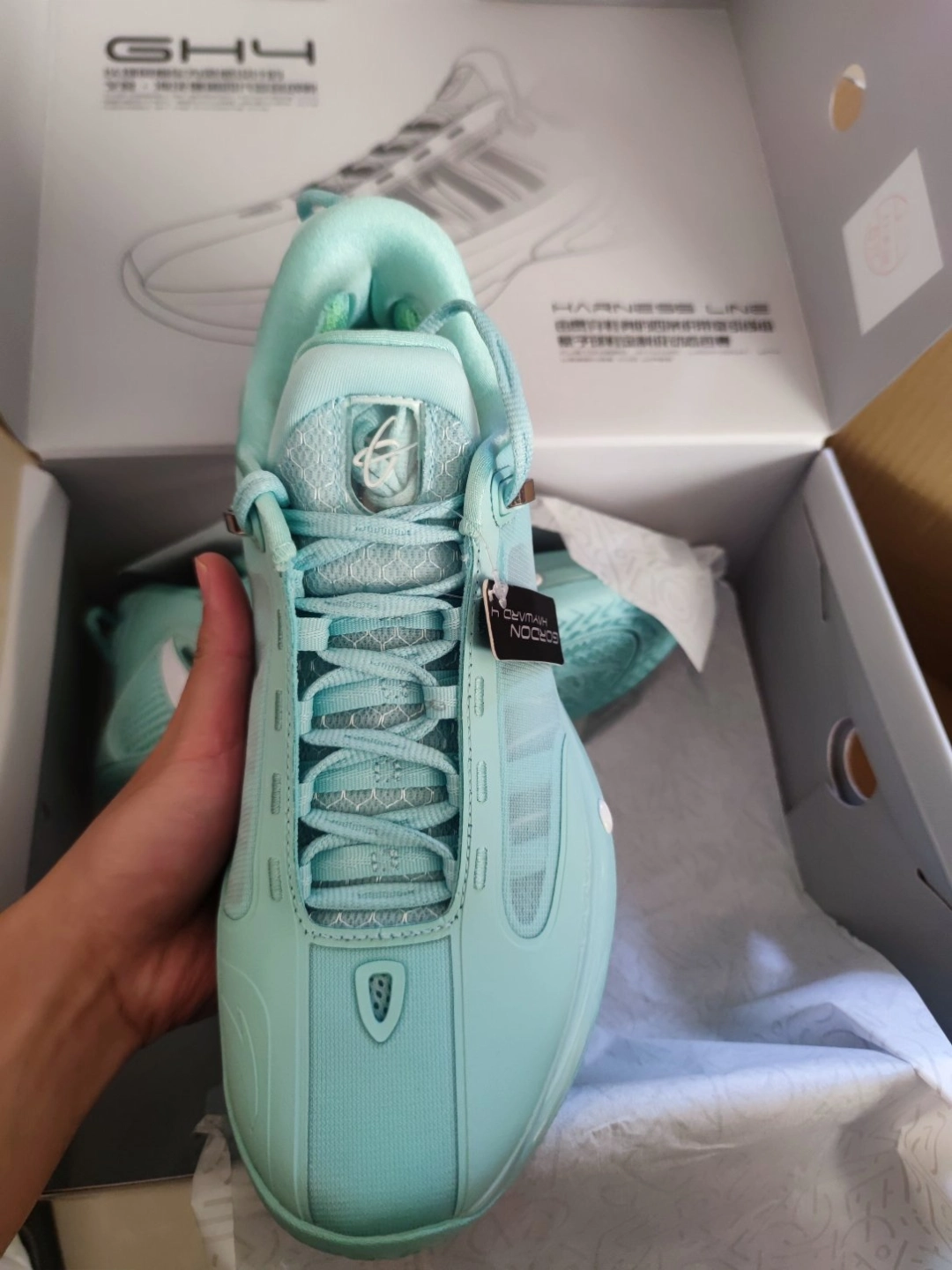 custom review-ANTA GH4 Hayward 4 Азотная технология Противоскользящие Устойчивые к истиранию Низкий топ Баскетбольные кроссовки Мужской Hometown