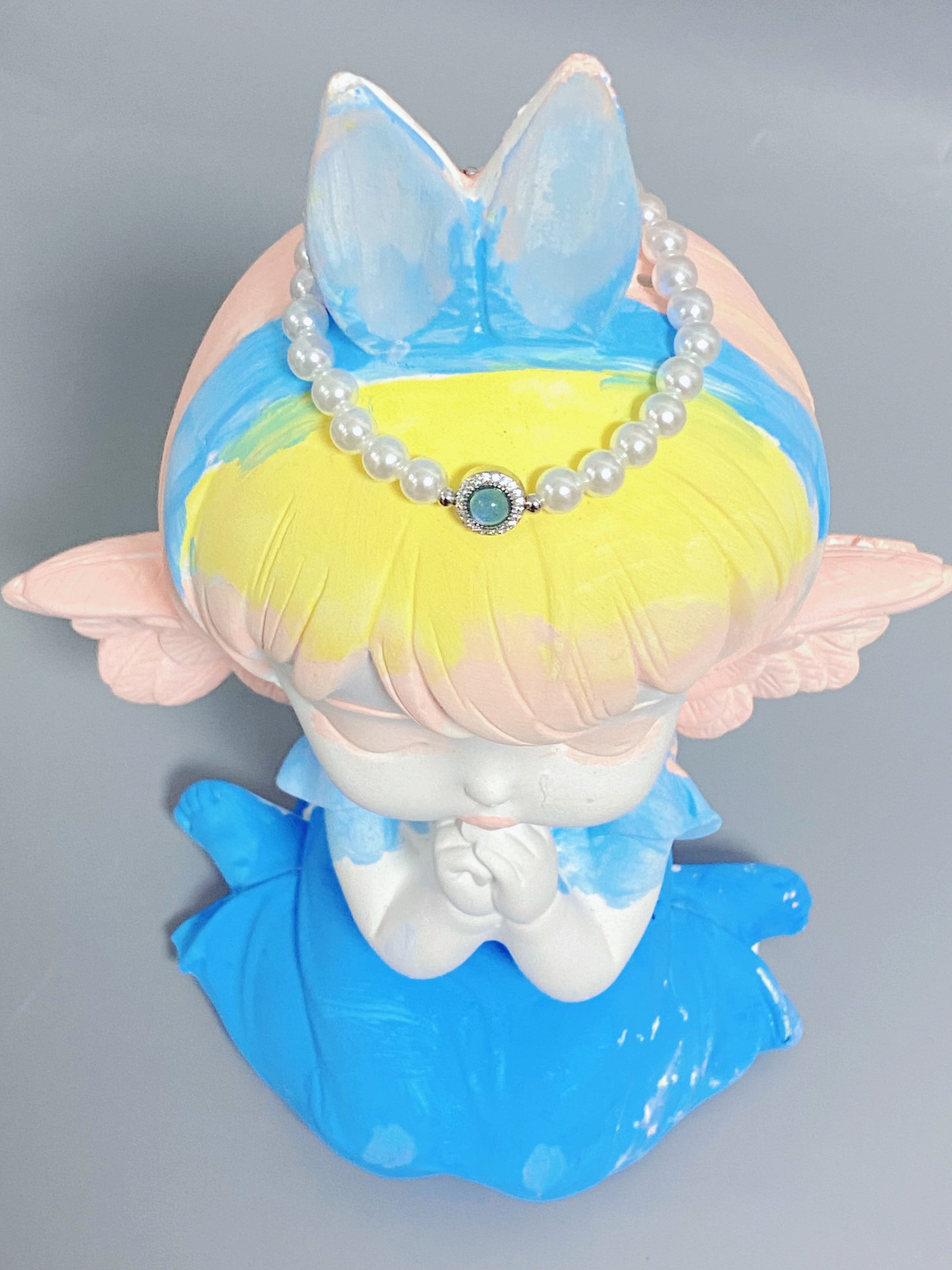 一眼万年的海宝蓝珍珠手链!