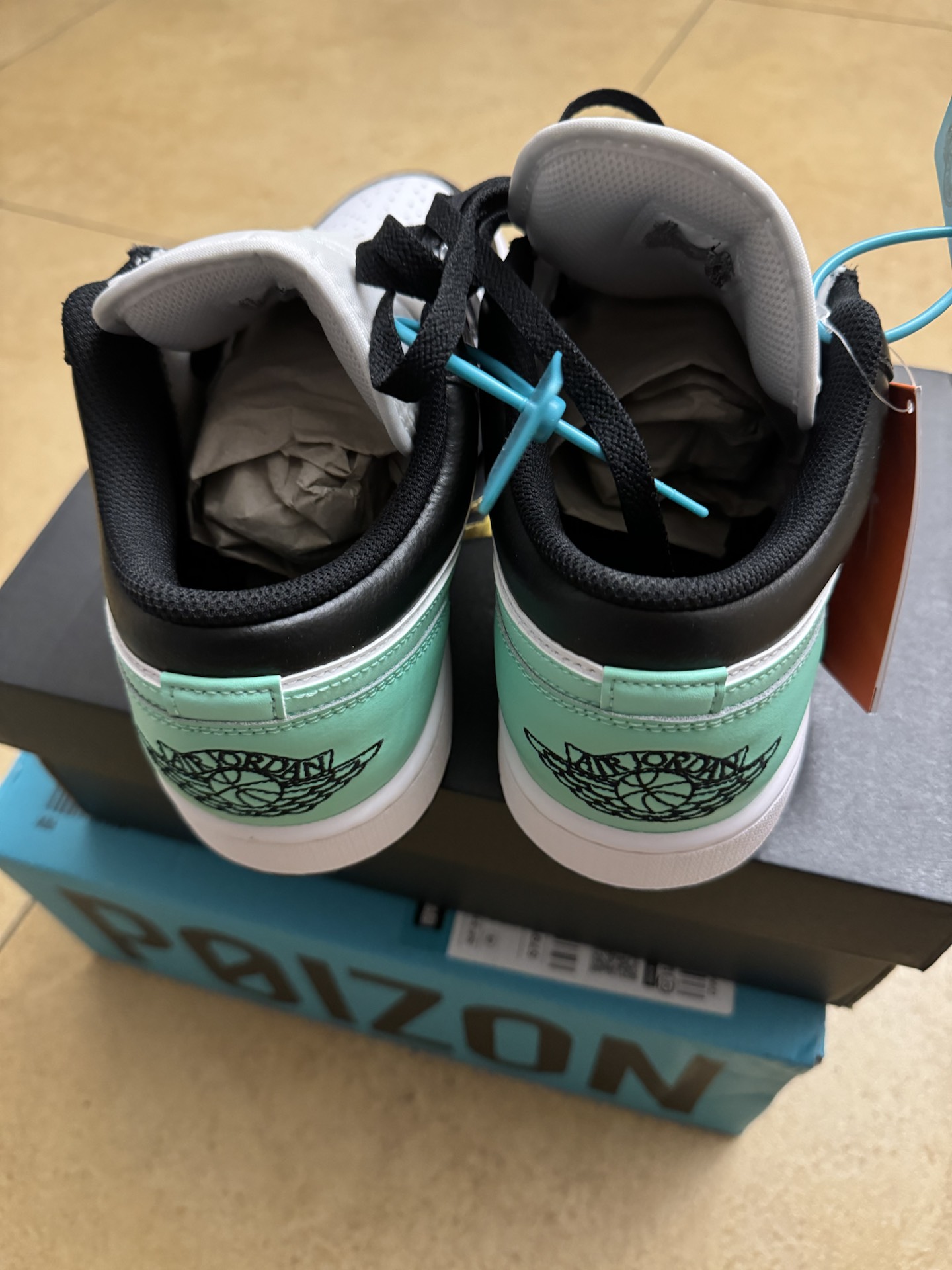 custom review-Jordan Air Jordan 1 LOW Устойчивый к истиранию Низкий Топ Винтажные баскетбольные кроссовки Мужской Белый Зеленый