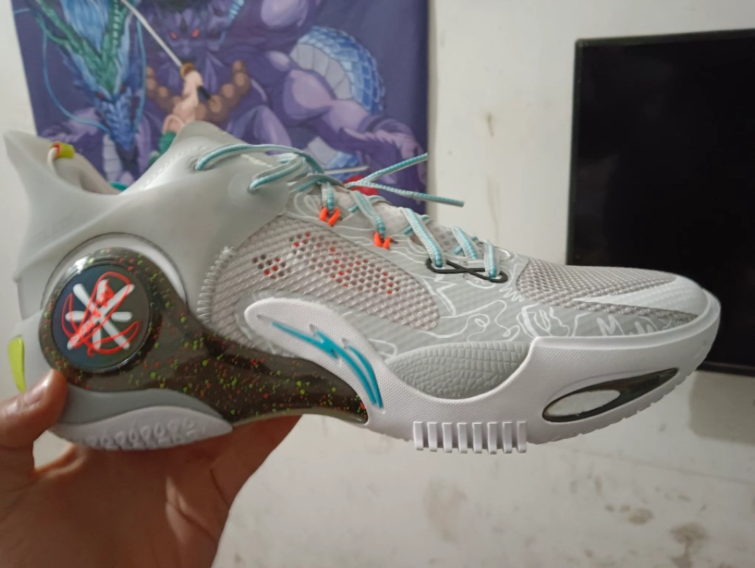 custom review-Подкладка Wade Fission 8 Амортизаторы Slip-resistant устойчивые к истиранию Низкий топ Баскетбольные кроссовки Мужские Серый Белый Черный