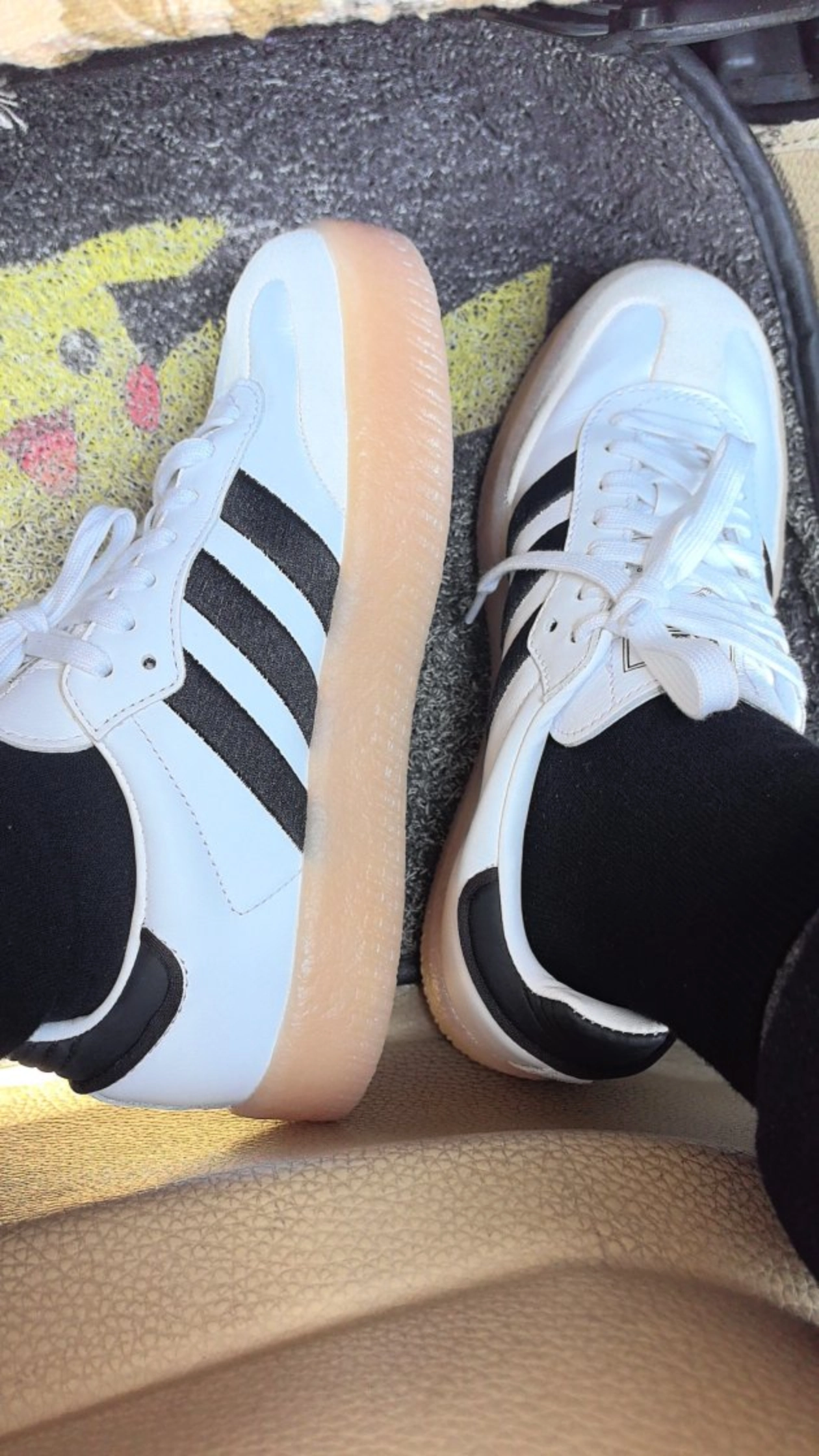 custom review-Adidas Sambae White Black Gum Women's