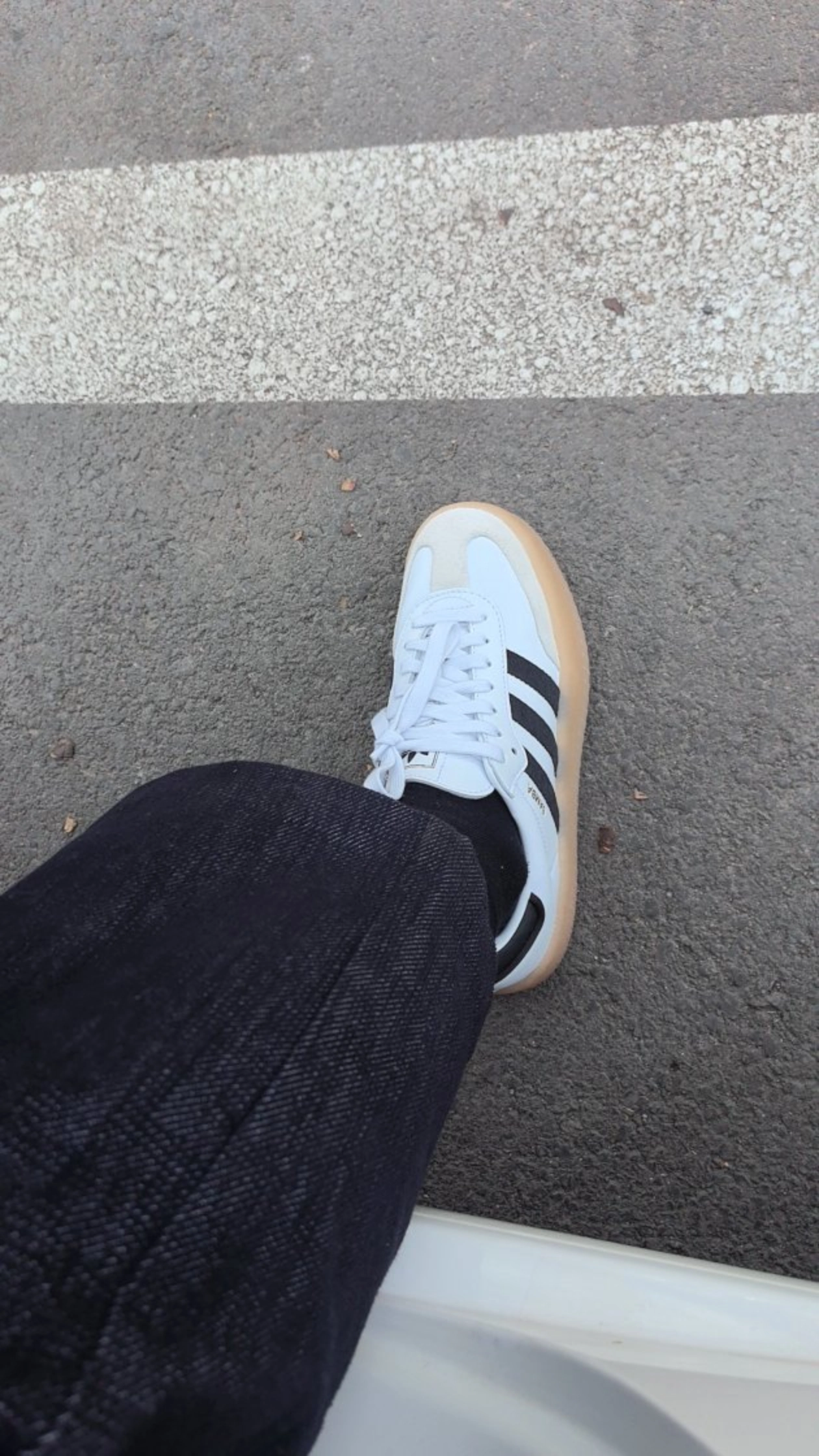 custom review-Adidas Sambae White Black Gum Women's