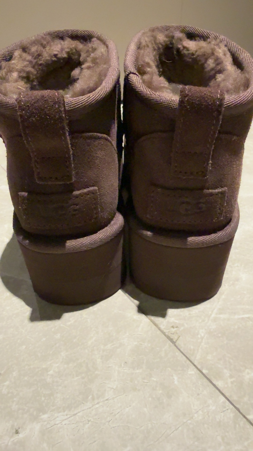 custom review-UGG CLASSIC ULTRA MINI Платформа Термический Ankle Длина (размер в длину) Снеботы Женские Шоколад