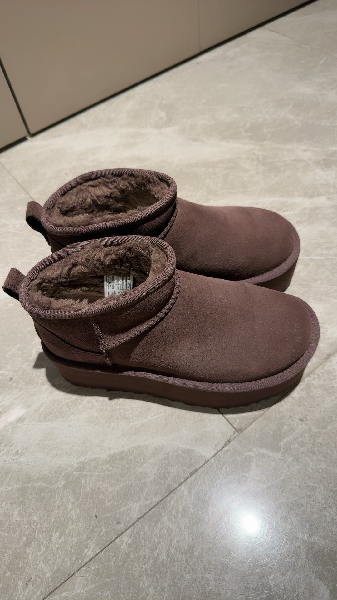 custom review-UGG CLASSIC ULTRA MINI Платформа Термический Ankle Длина (размер в длину) Снеботы Женские Шоколад