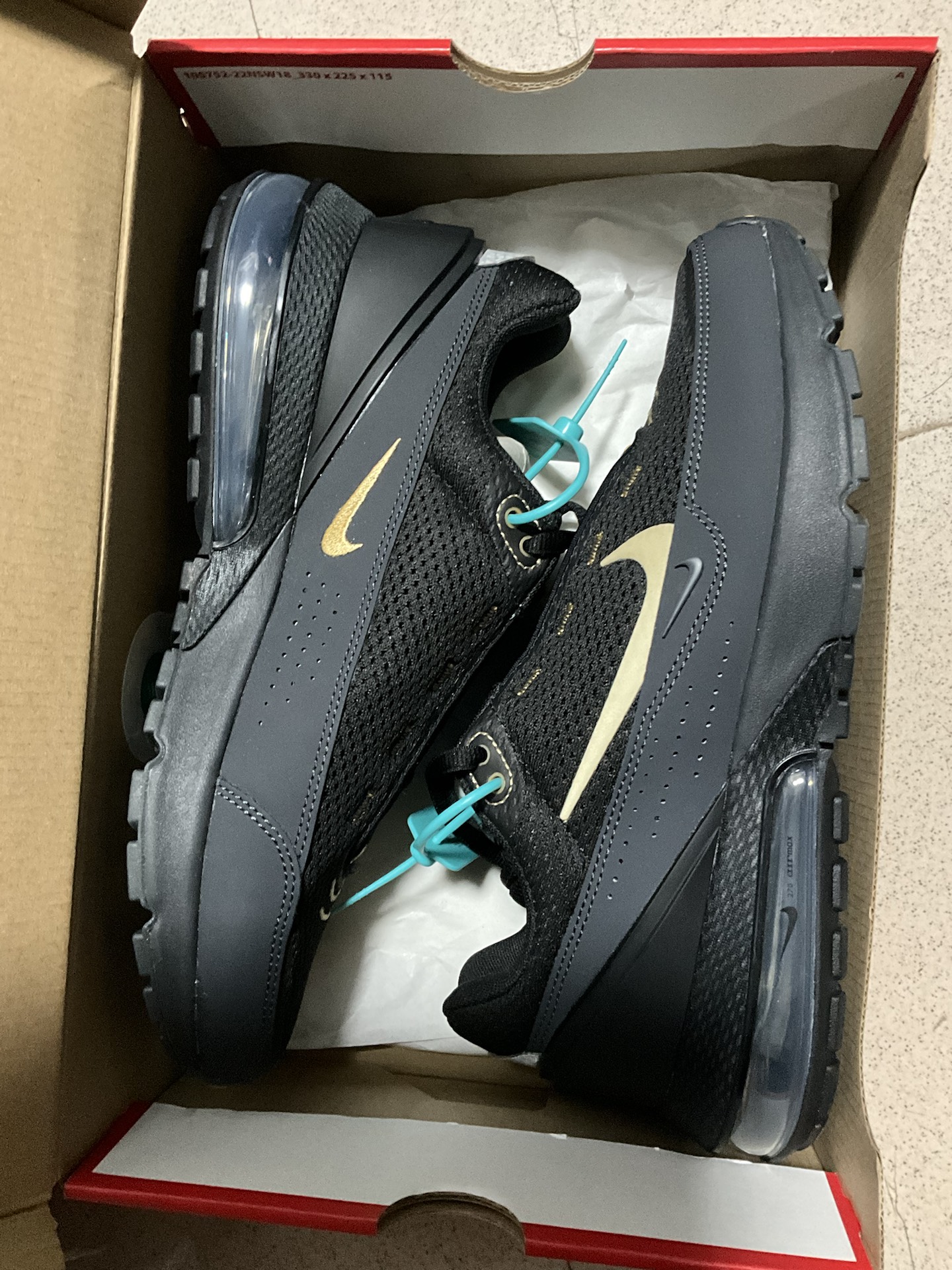 custom review-Nike Air Max Impuls Устойчивый к истиранию Низкий Топ Повседневная обувь Мужская Черная