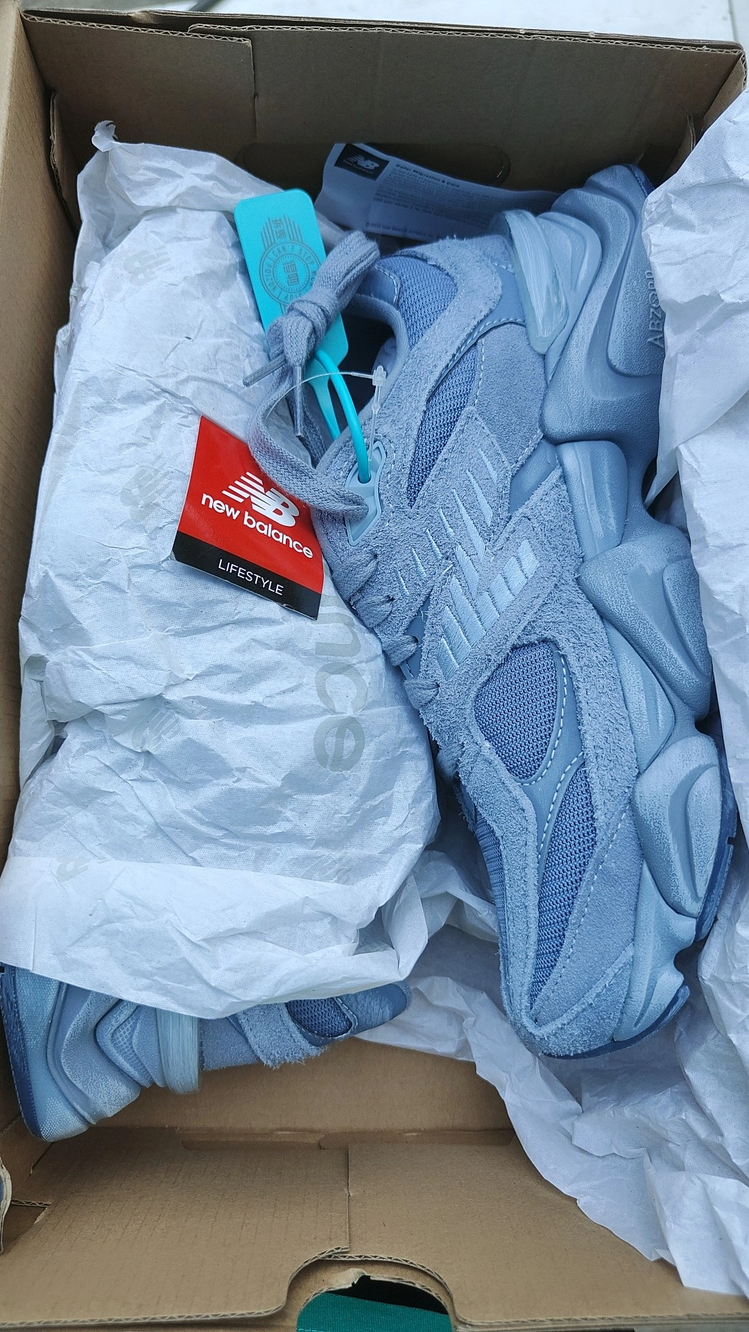 custom review-New Balance NB 9060 Амортизация Устойчивость к истиранию Дышащая поддержка Низкий верх Повседневная обувь Унисекс Серый Фиолетовый