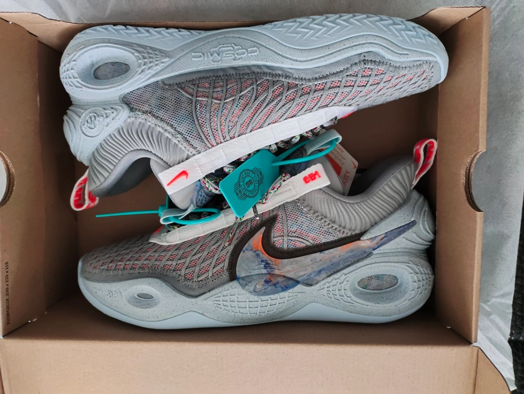 custom review-Nike Cosmic Unity 1 'Space Hippie' Низкие Баскетбольные Кроссовки для Игры Мужские Серый Синий Азиатская Версия