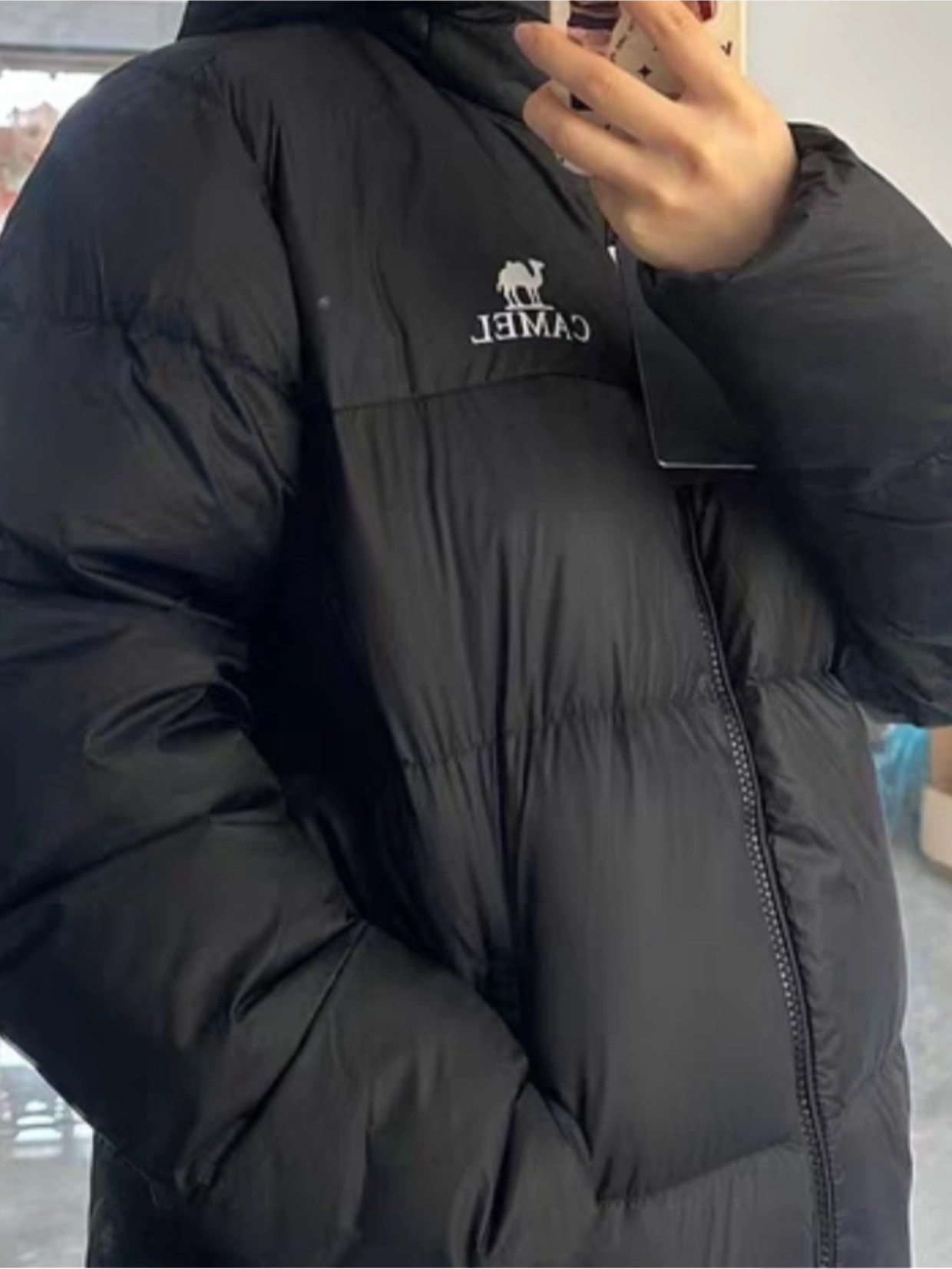 custom review-CAMEL Warm Fleece Series Пуховик Унисекс Черный