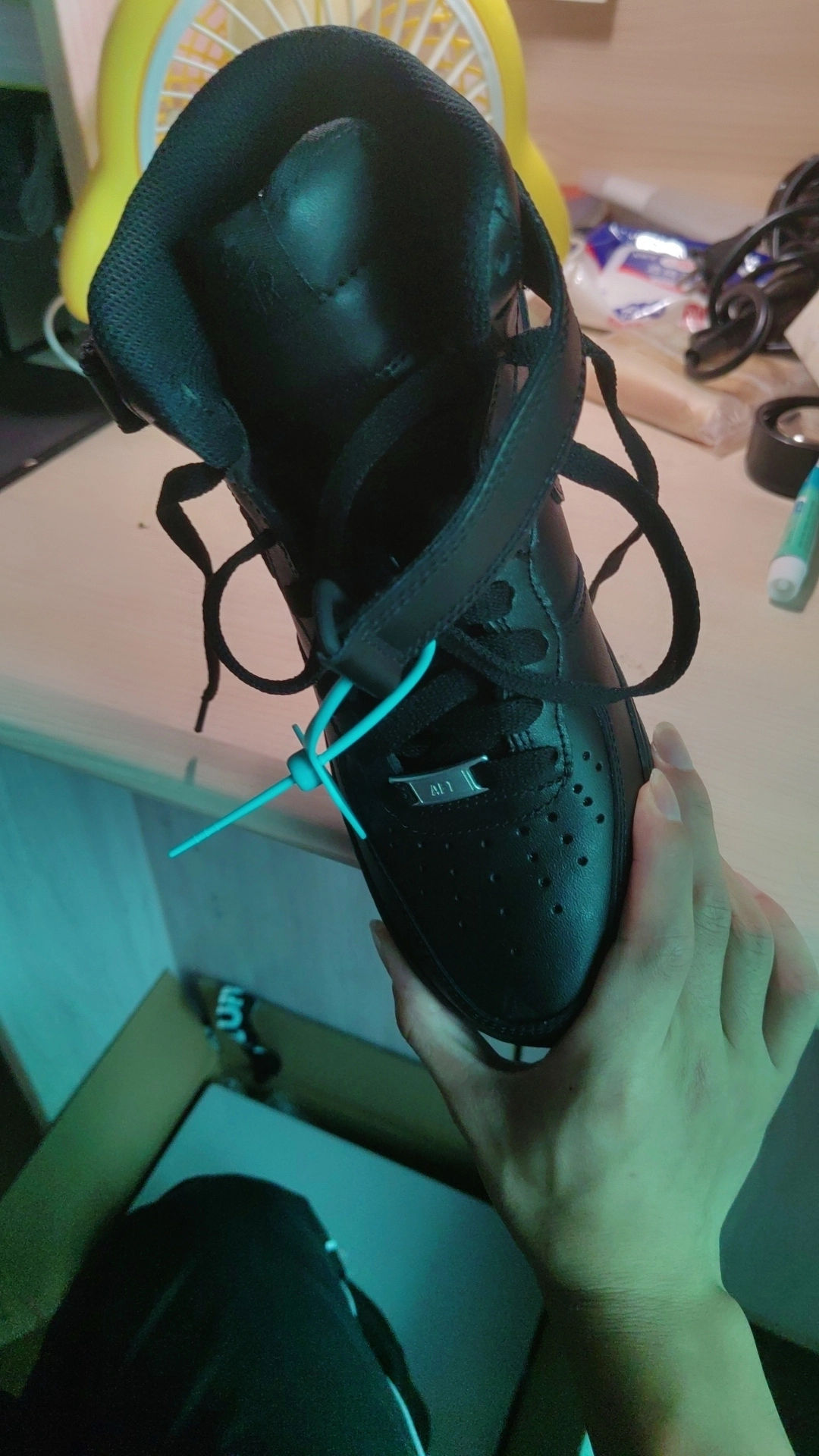 custom review-Nike Air FORCE 1 07 MID Топ Скейтборд Кроссовки Унисекс Pure Black