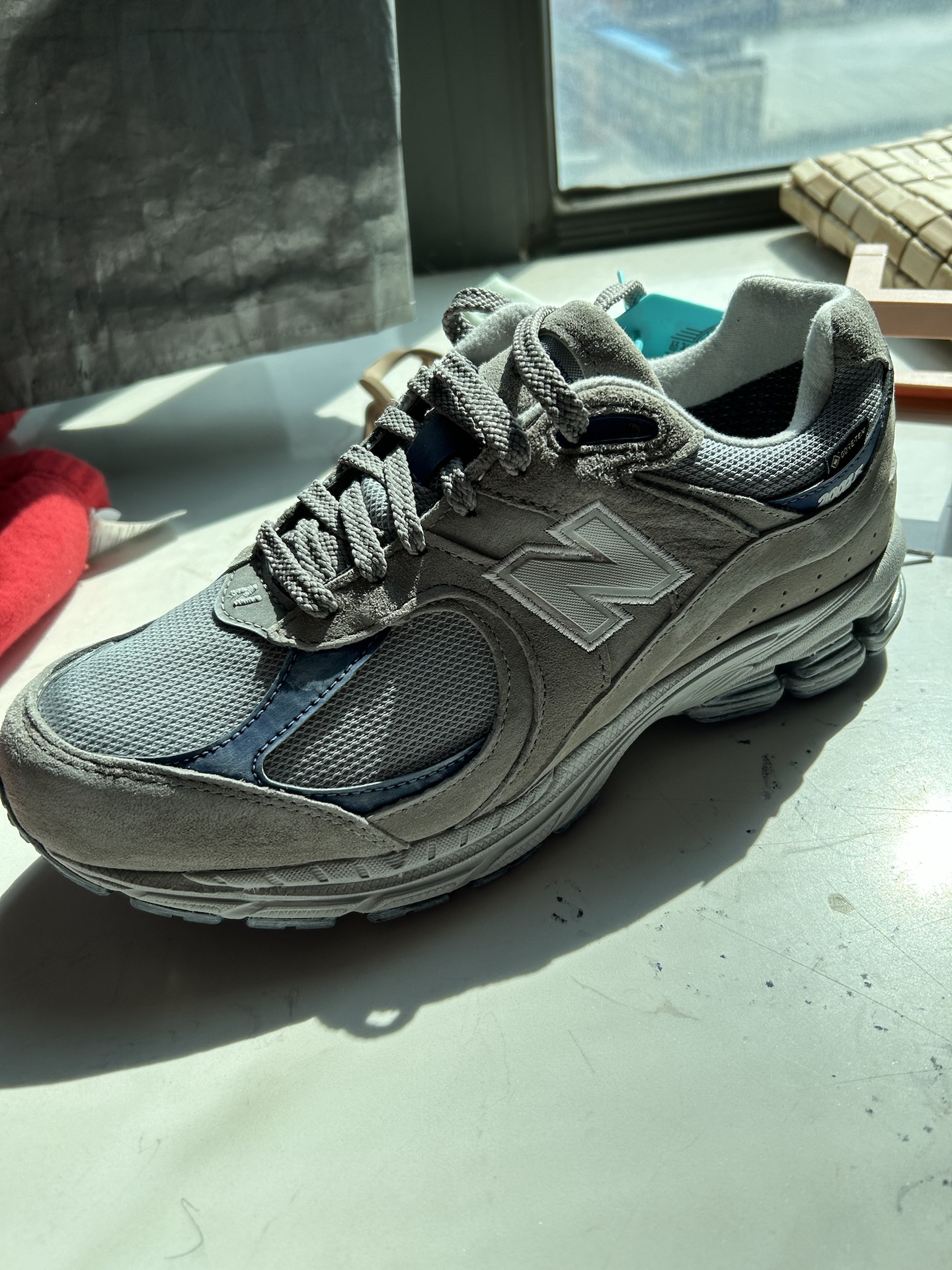 custom review-New Balance NB 2002R Устойчивый к истиранию Низкий Топ Повседневная Городская Коммутерская Беговая Обувь Мужская Серый Синий