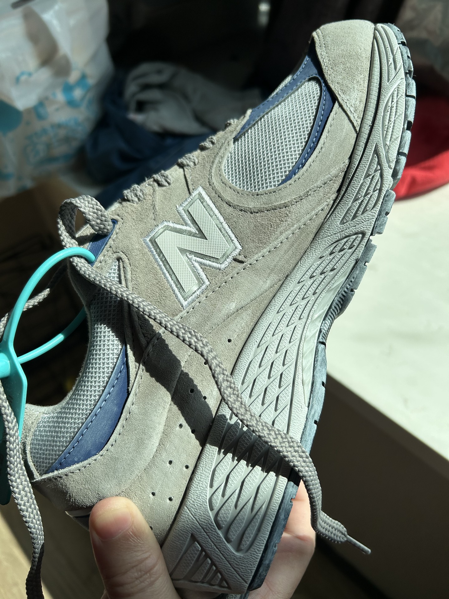 custom review-New Balance NB 2002R Устойчивый к истиранию Низкий Топ Повседневная Городская Коммутерская Беговая Обувь Мужская Серый Синий