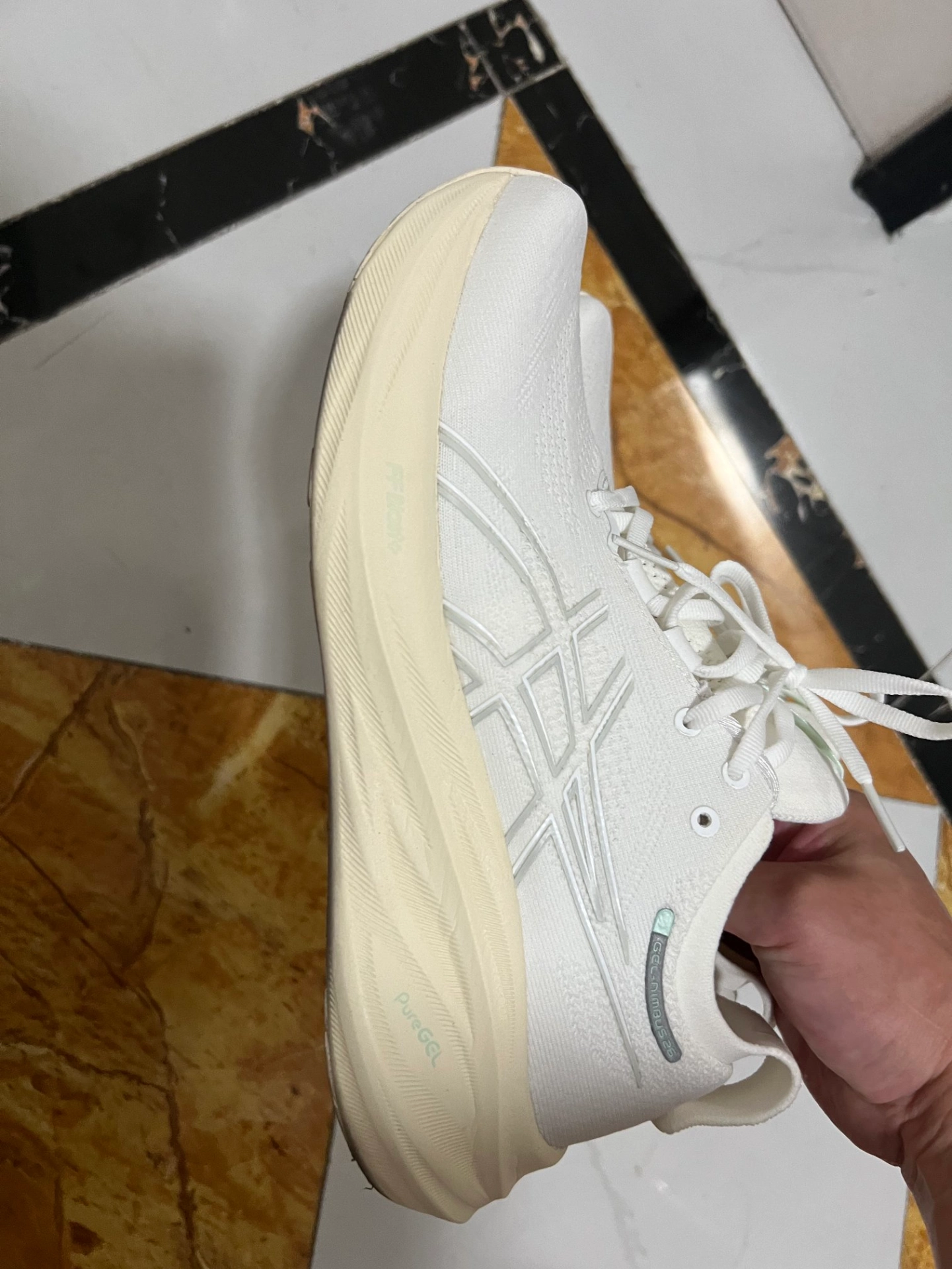 custom review-Asics Гель Nimbus 26 Амортизация Устойчивость к истиранию Дышащая Низкая Обувь для бега на длинные дистанции Мужская