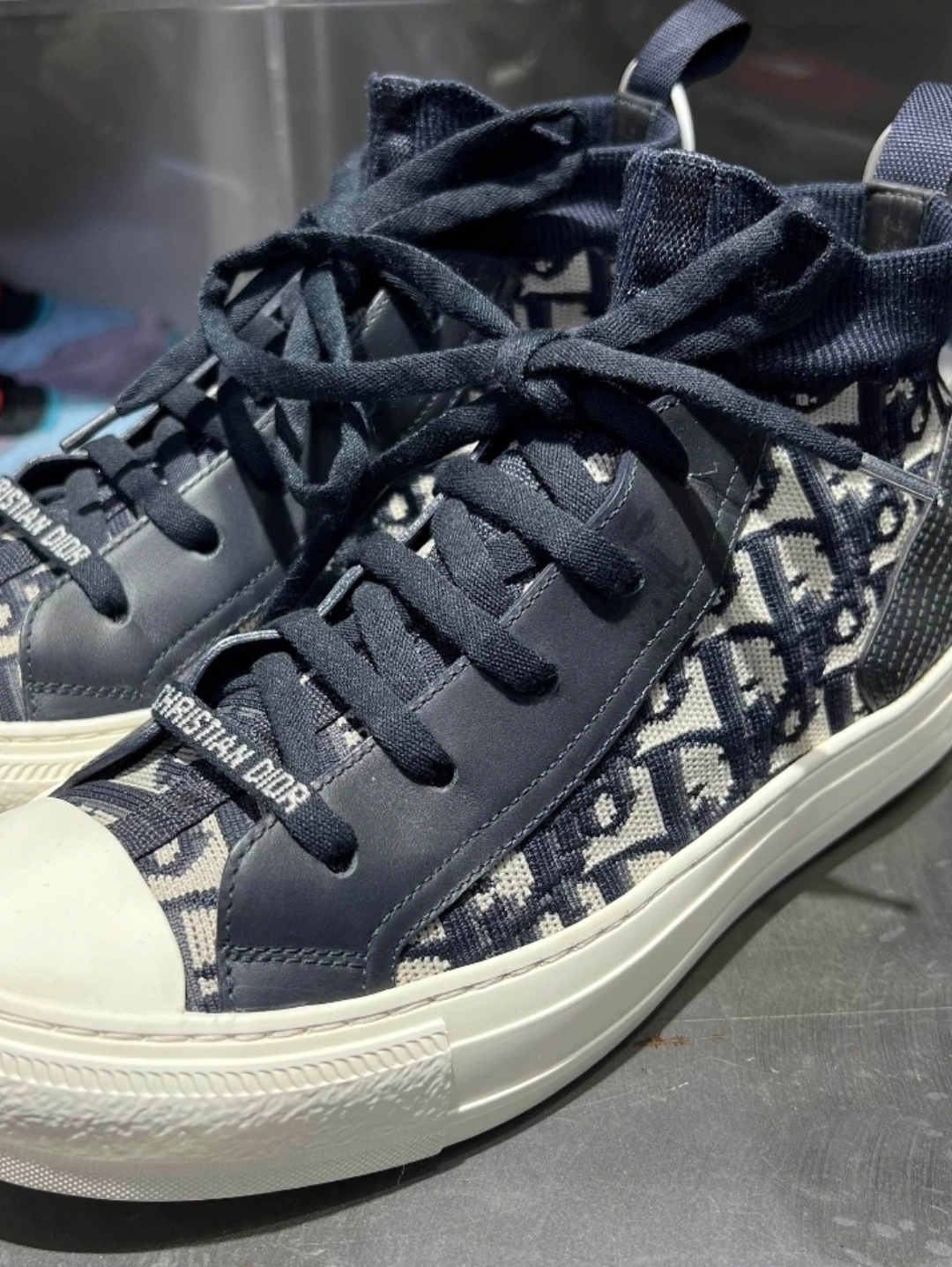 dior迪奥 高帮帆布鞋