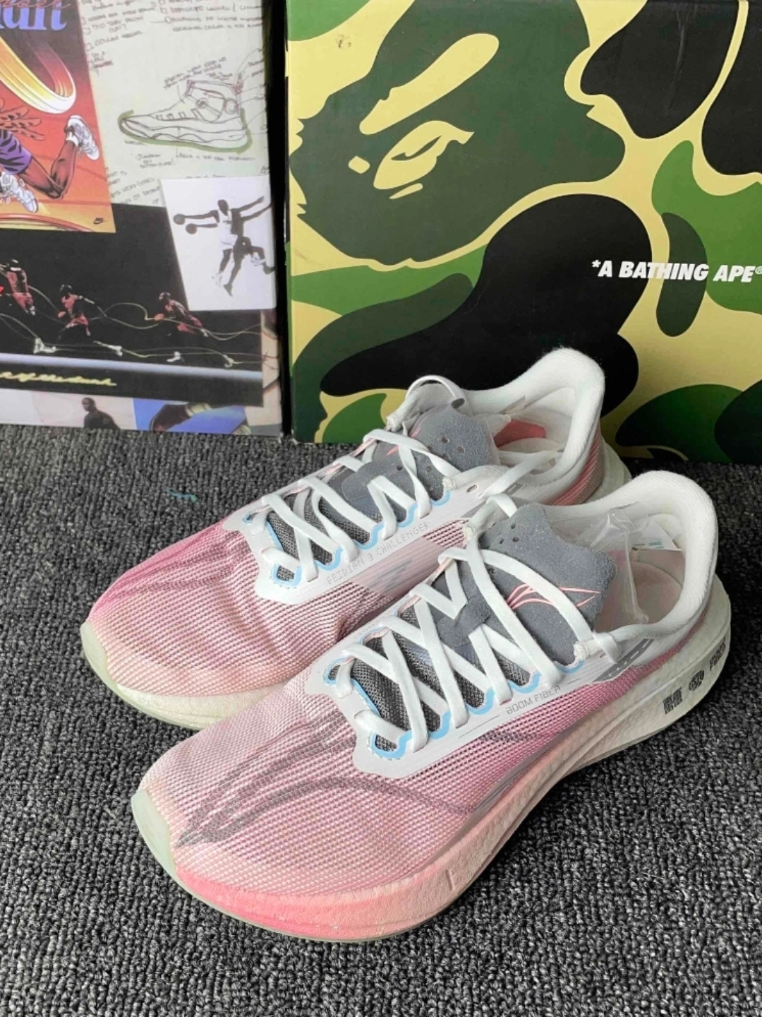 樱花粉 飞电3.0 跑步鞋