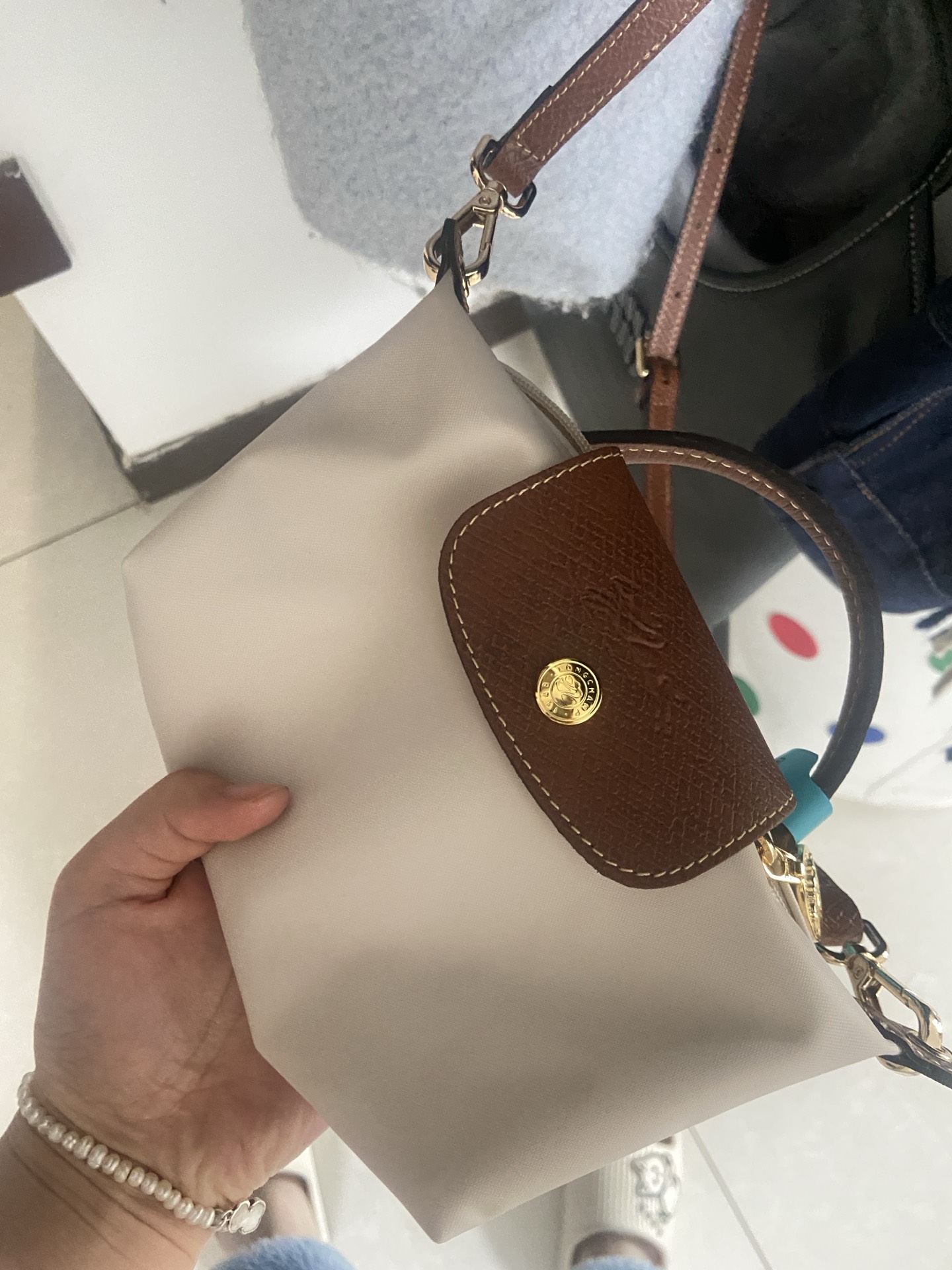 custom review-LONGCHAMP Le Pliage Пельменная Сумка Стандартная Женская Бежевая