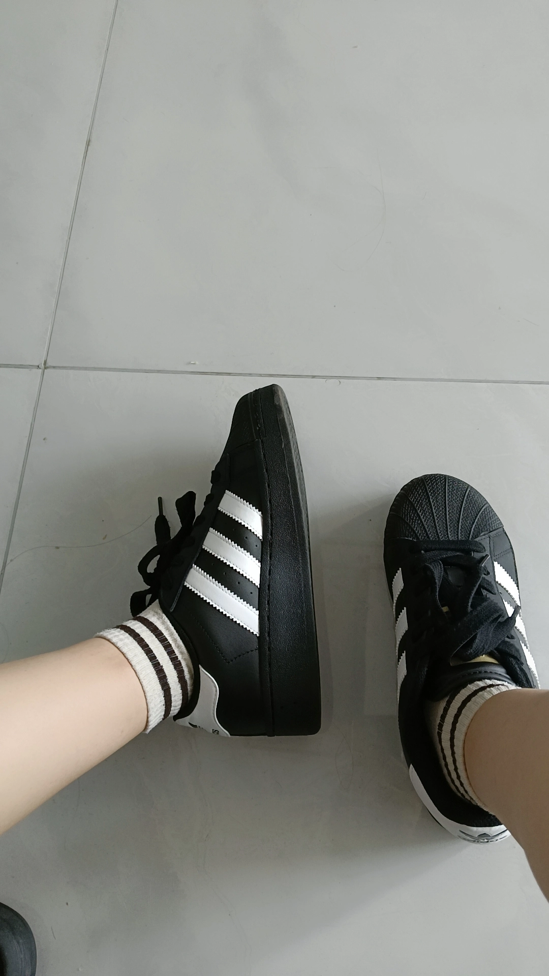 custom review-adidas originals Superstar Black White