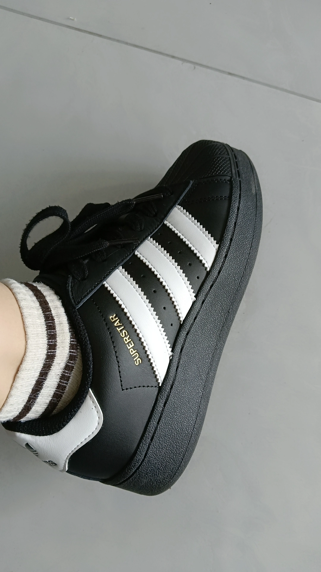 custom review-adidas originals Superstar Black White