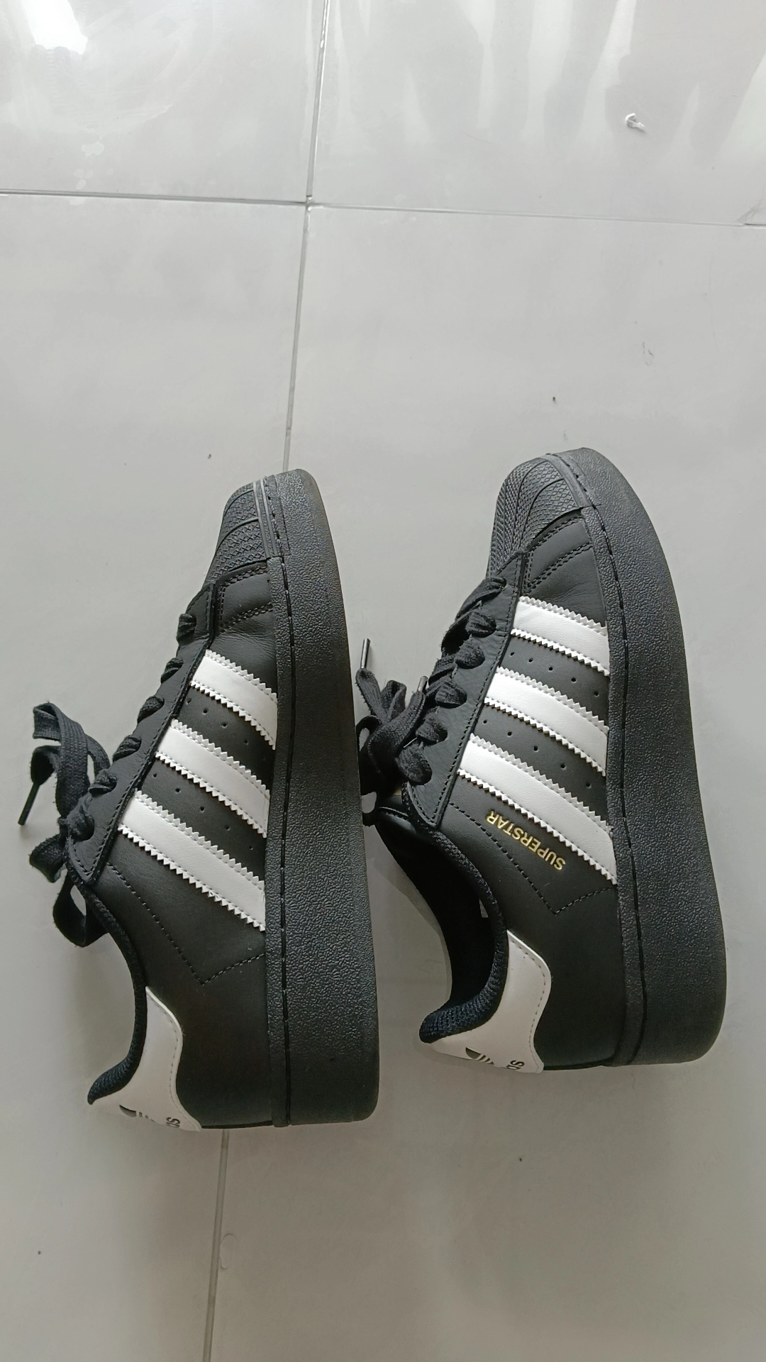 custom review-adidas originals Superstar Black White